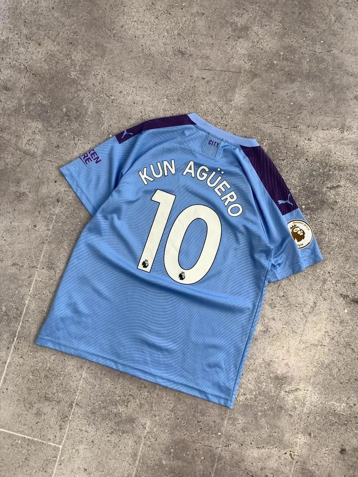 Vintage Vintage Y2K blockcore Fc ManCity sportswear Jersey KunAguero Size US L / EU 52-54 / 3 - 4 Thumbnail