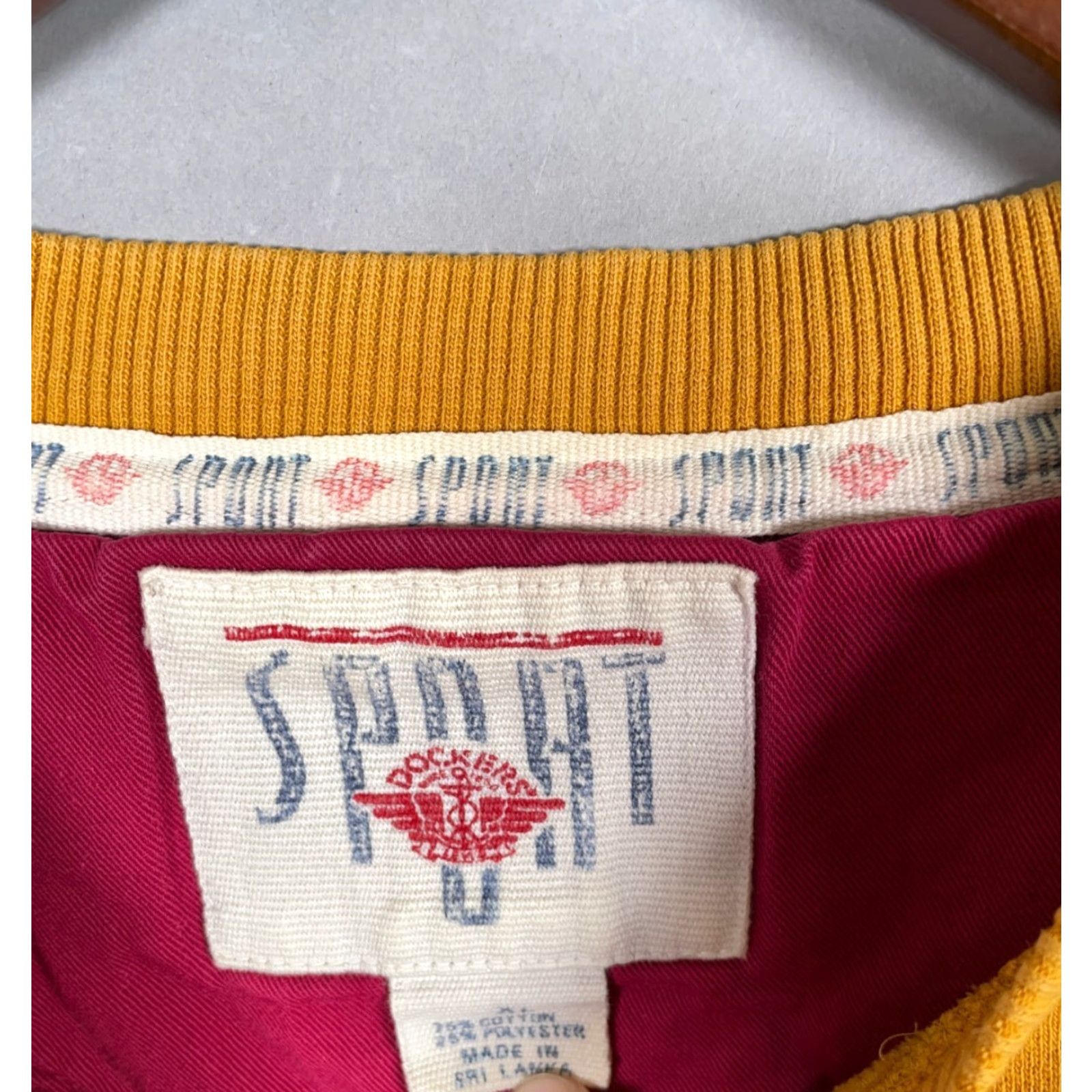 Dockers VINTAGE Dockers Sweatshirt Shirt Adult XL Yellow Embroidered Oversized 90s Mens Size US XL / EU 56 / 4 - 3 Thumbnail