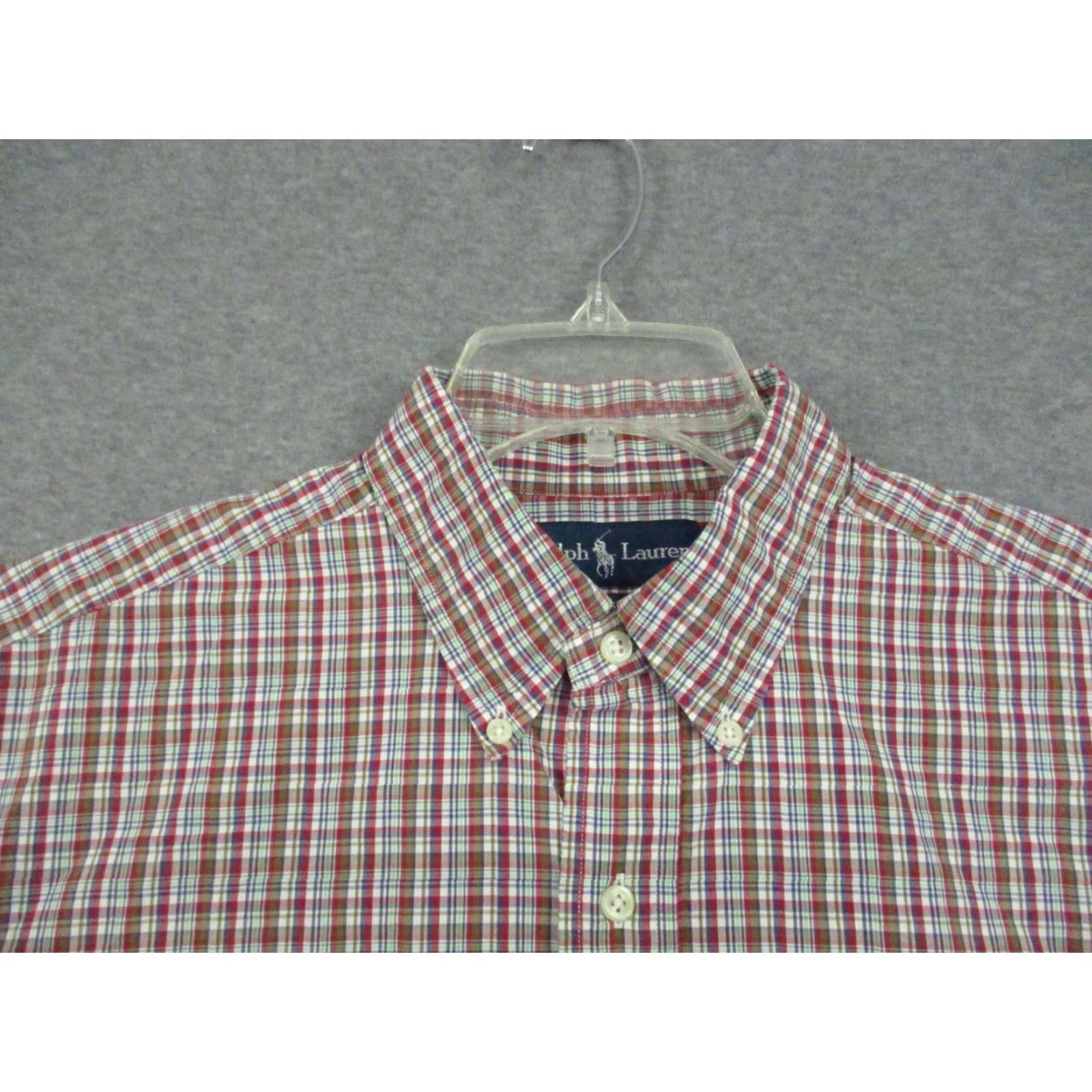Polo Ralph Lauren Polo Ralph Lauren Shirt Large 16.5 Mens Button Down Plaid Classic Fit Cotton Shirt Size US XL / EU 56 / 4 - 3 Thumbnail