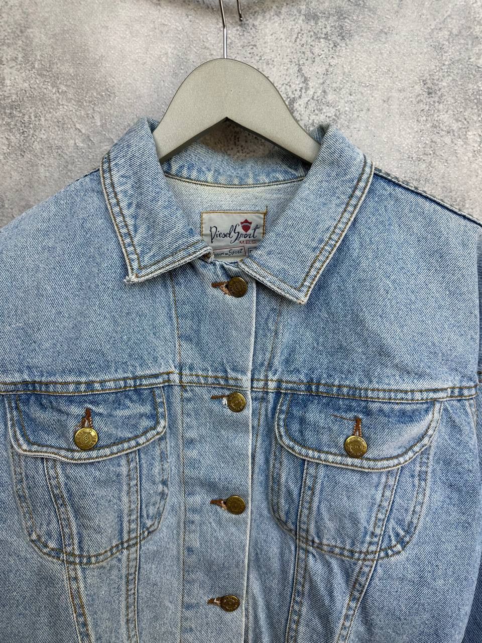 Diesel Diesel Sport Denim Jacket Light Wash Cropped Trucker Size L / US 10 / IT 46 - 4 Thumbnail