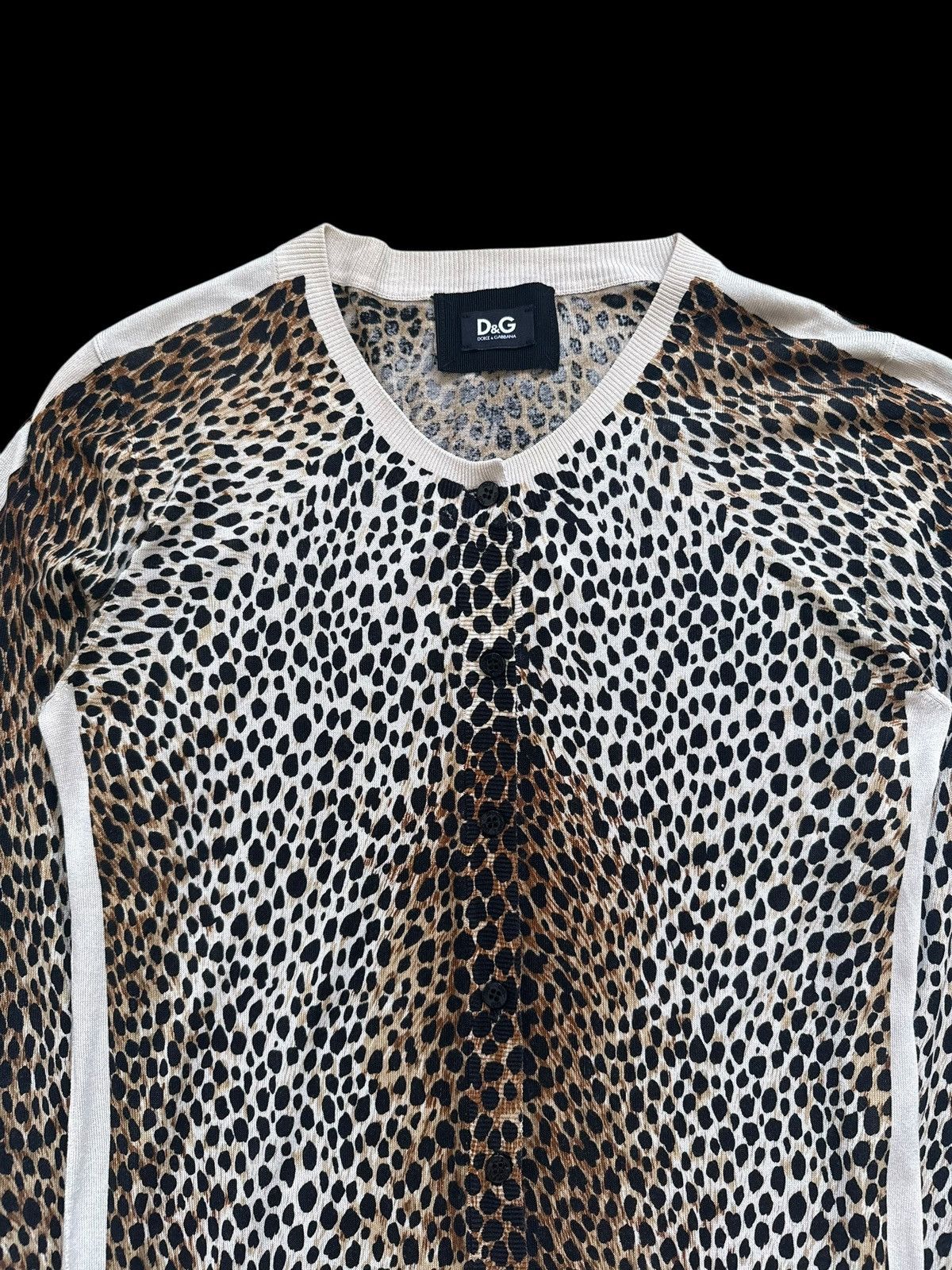 Dolce & Gabbana D&G Dolce & Gabbana Leopard Print Silk Cardigan Vintage y2k Size M / US 6-8 / IT 42-44 - 5 Thumbnail