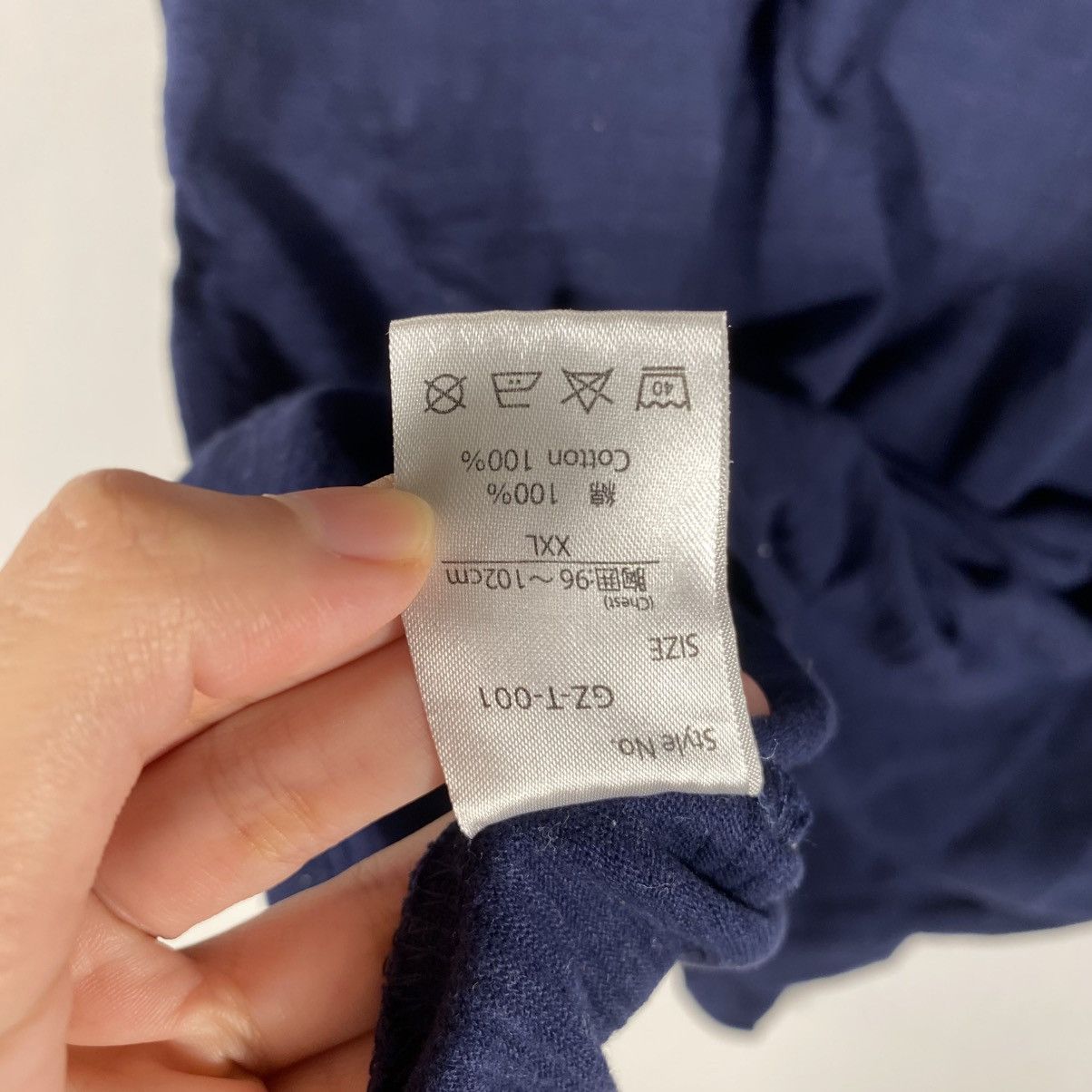 Japanese Brand GODZILLA Movie Japan Promo Poster Indigo Tee Shirt Size US XXL / EU 58 / 5 - 9 Thumbnail