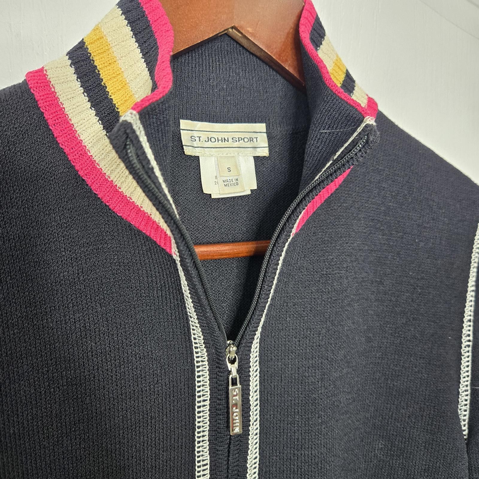 Other St John Sport Zip Up Cardigan Sweater Size S / US 4 / IT 40 - 2 Thumbnail