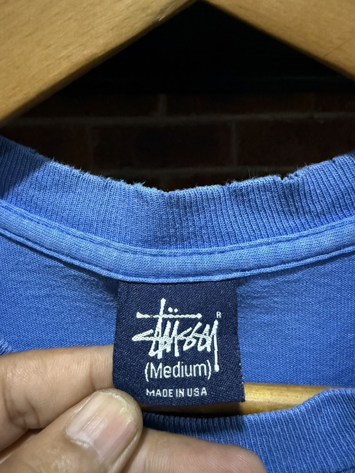 Stussy × Vintage Vintage Stussy Suck Loc Thrashed faded Tee Size US M / EU 48-50 / 2 - 7 Thumbnail