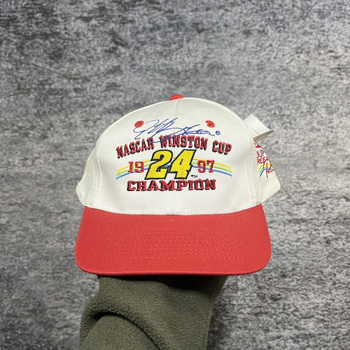 NASCAR Vintage 1997 Jeff Gordon Winston Cup Champion Snapback Hat Size ONE SIZE - 1 Thumbnail