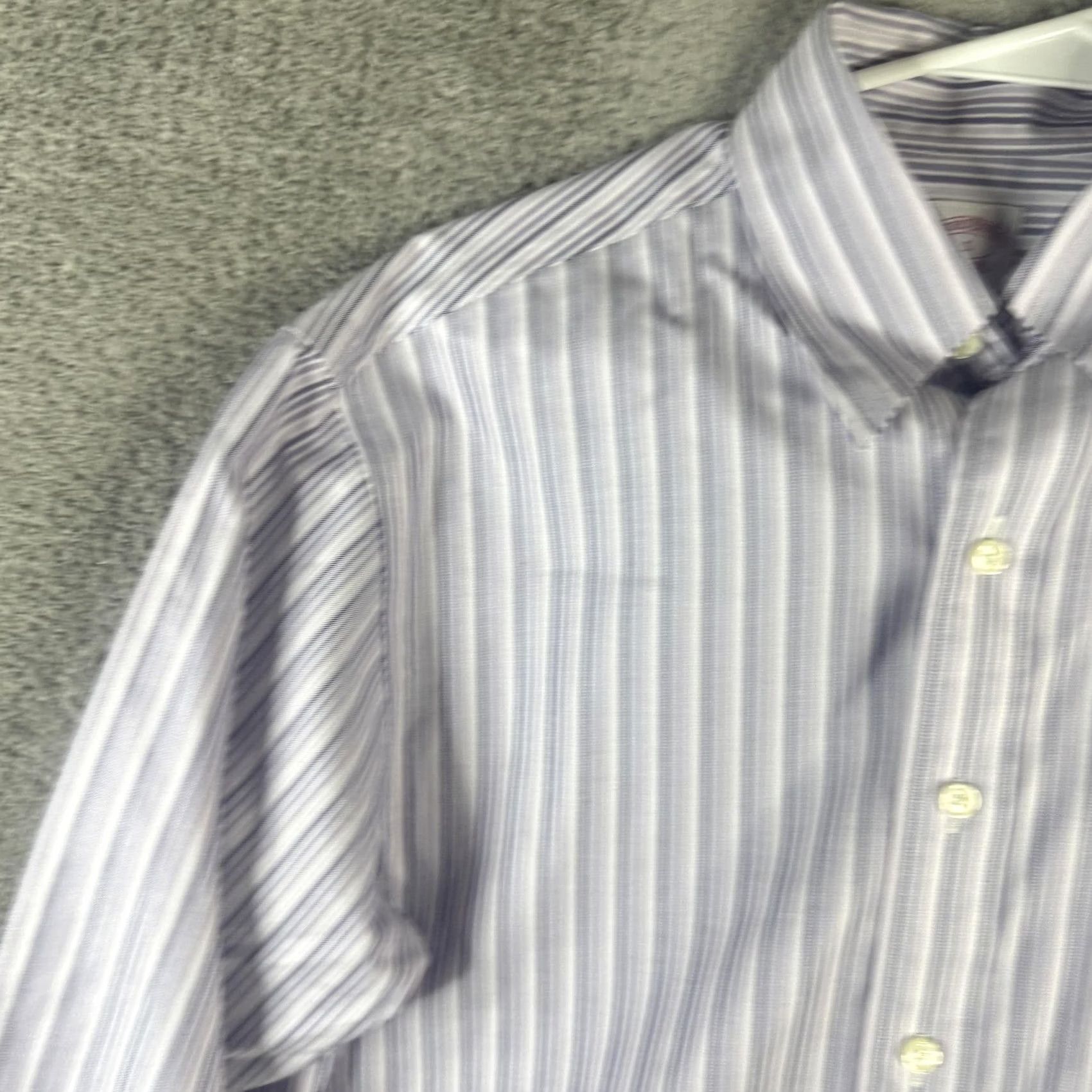 Brooks Brothers Brooks Brothers Shirt Mens Small Blue Stripe Non Iron Supima Cotton Button Down Dress Shirt Man S Blue Striped Non-Iron 100% Cotton Size US S / EU 44-46 / 1 - 5 Thumbnail
