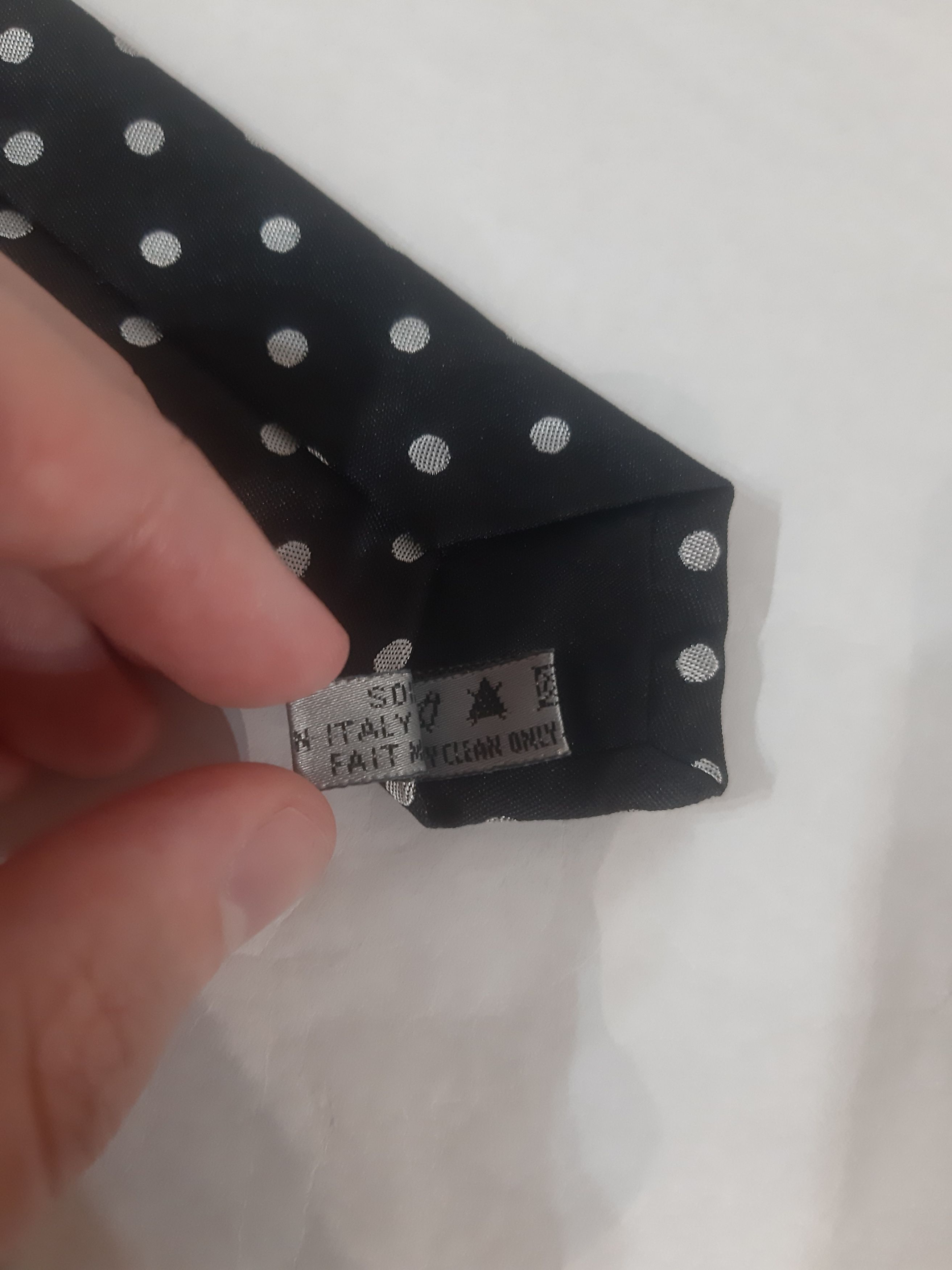 Dior × Hedi Slimane Dior Homme FW 2007 "Navigate" Polca Dot Silk Tie Size ONE SIZE - 5 Thumbnail