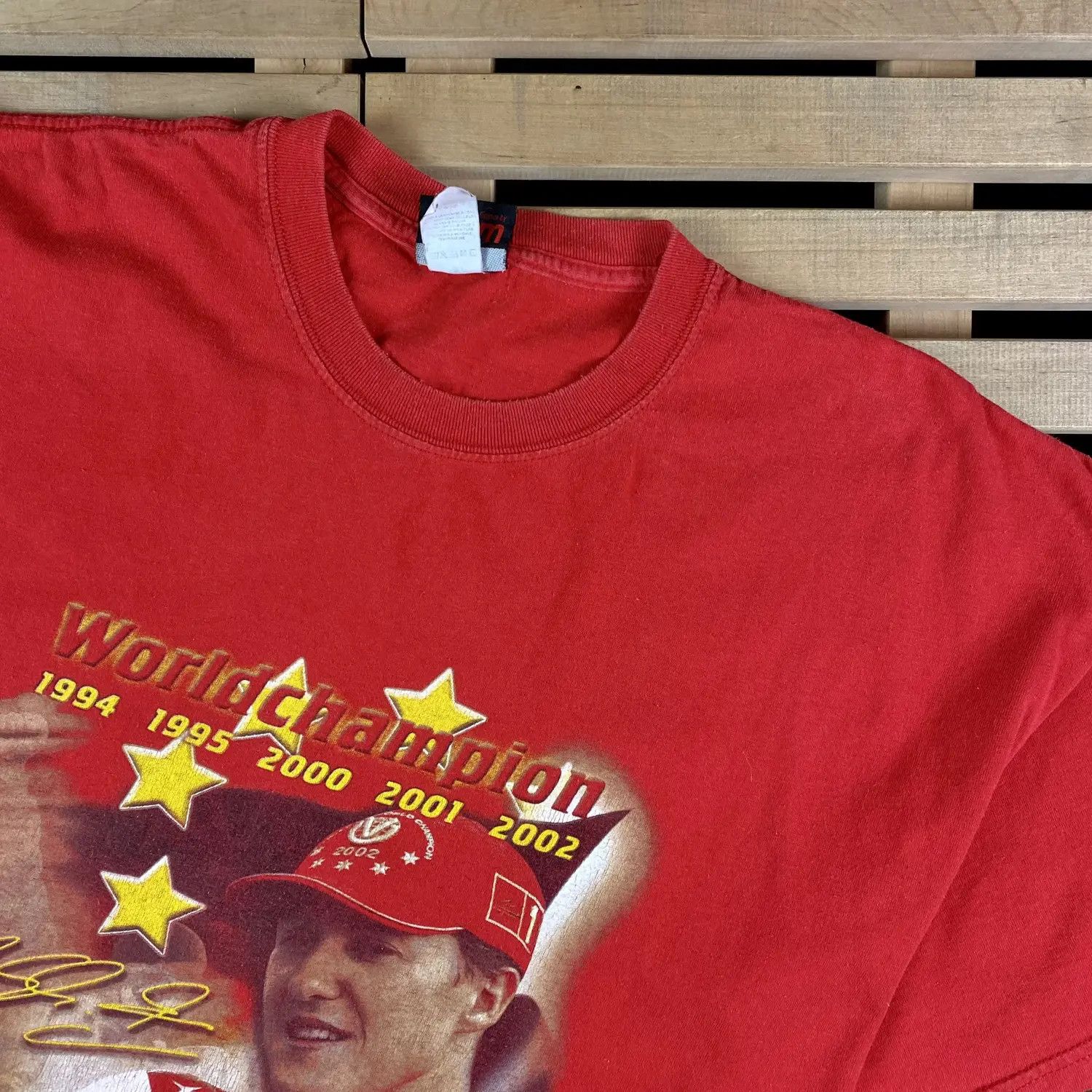 Vintage Mens T-Shirt Michael Schumacher Vintage Size XXL Size US XXL / EU 58 / 5 - 2 Thumbnail