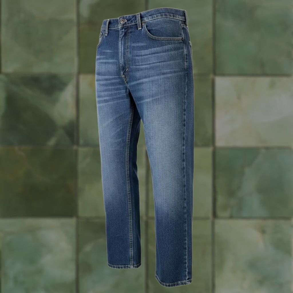 Levi's Levi's 505 Jeans Mens 36x30 Blue Medium Wash Straight Zip Fly Denim Pockets Logo Field 5-Pocket Size US 36 / EU 52 - 1 Thumbnail