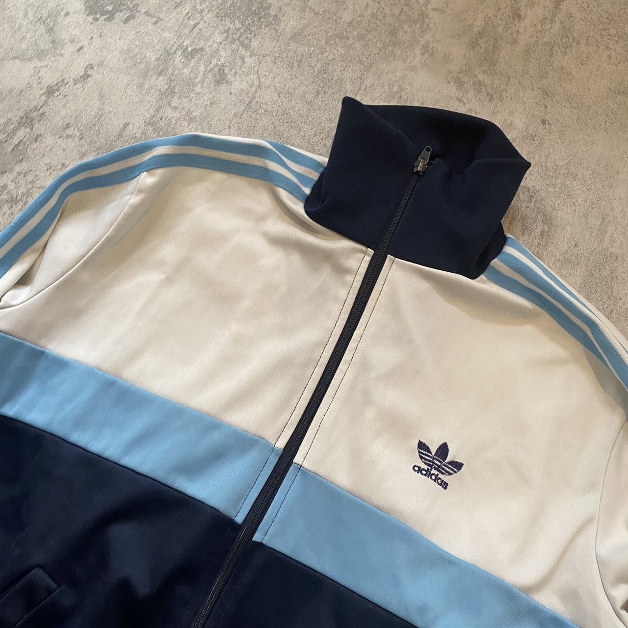 Adidas 80s Vintage Zip Sweatshirt Adidas Originals navy Size US M / EU 48-50 / 2 - 3 Thumbnail