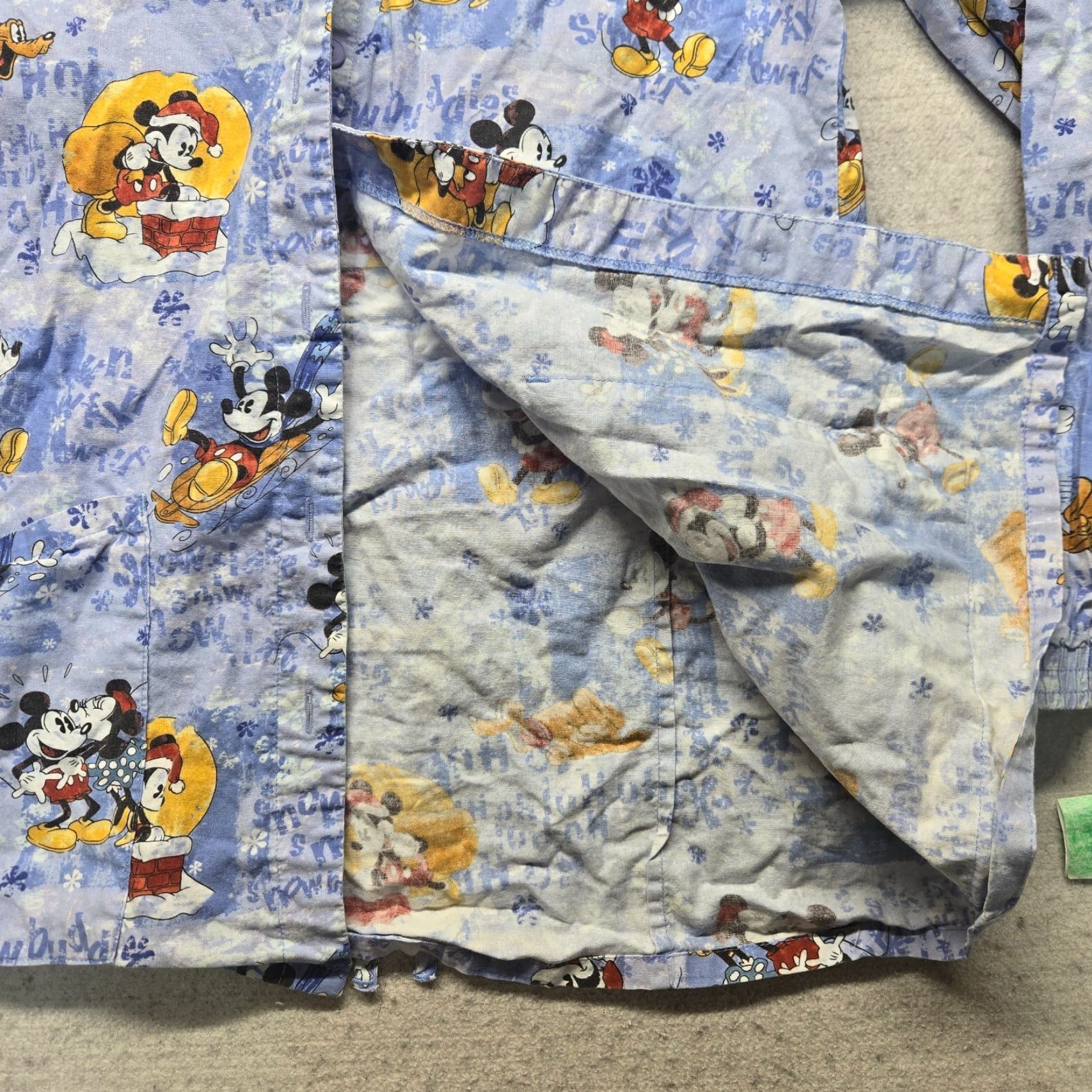 Disney VINTAGE Disney Mickey Mouse Button Up Shirt Adult XS Blue Nursing Scrub Top Nurse Vet Accessories Womens Size US XS / EU 42 / 0 - 2 Thumbnail