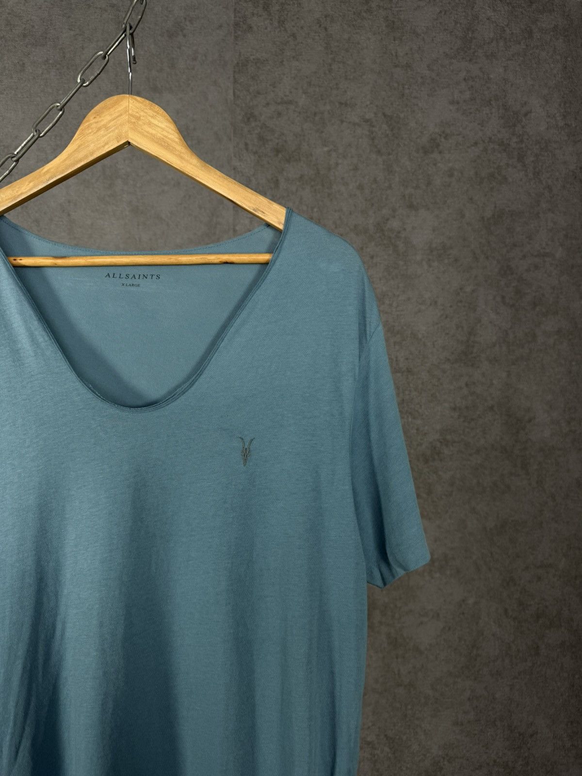 Allsaints × Designer Allsaints designer v neck logo tee Size US XL / EU 56 / 4 - 2 Thumbnail