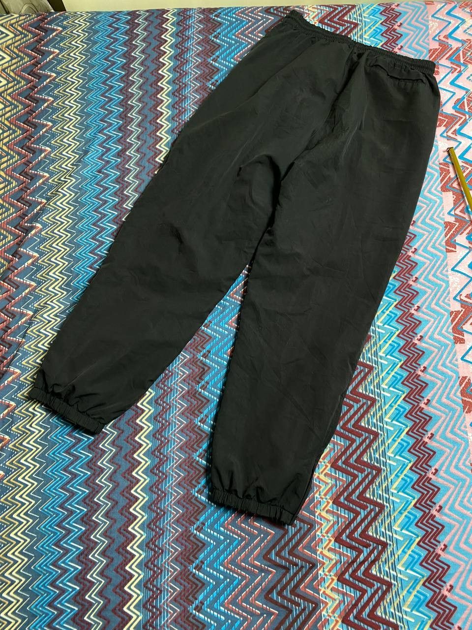 Nike × Vintage Vintage Nike Small Logo Nylon Drill Black Track Pants Size US 34 / EU 50 - 19 Thumbnail