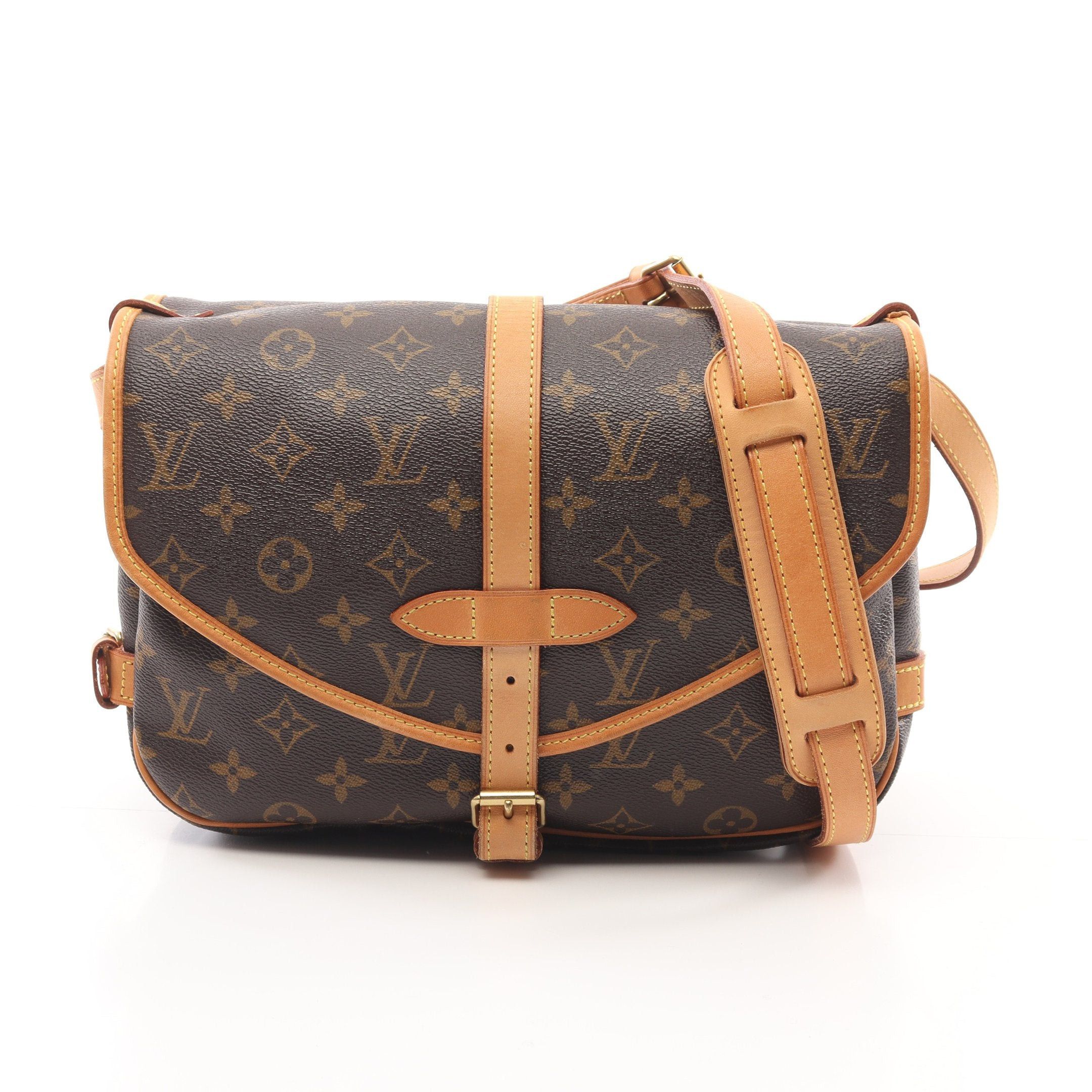 Louis Vuitton Louis Vuitton Saumur 30 Monogram Shoulder Bag Leather Brown Size ONE SIZE - 1 Thumbnail