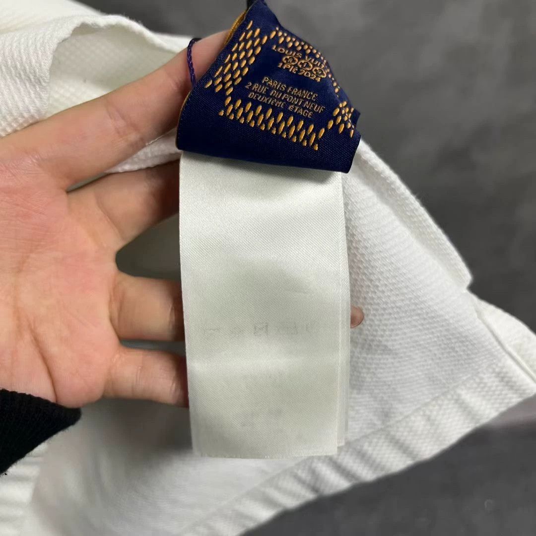 Louis Vuitton louis vuitton white short sleeve polo shirt Size US XL / EU 56 / 4 - 4 Thumbnail