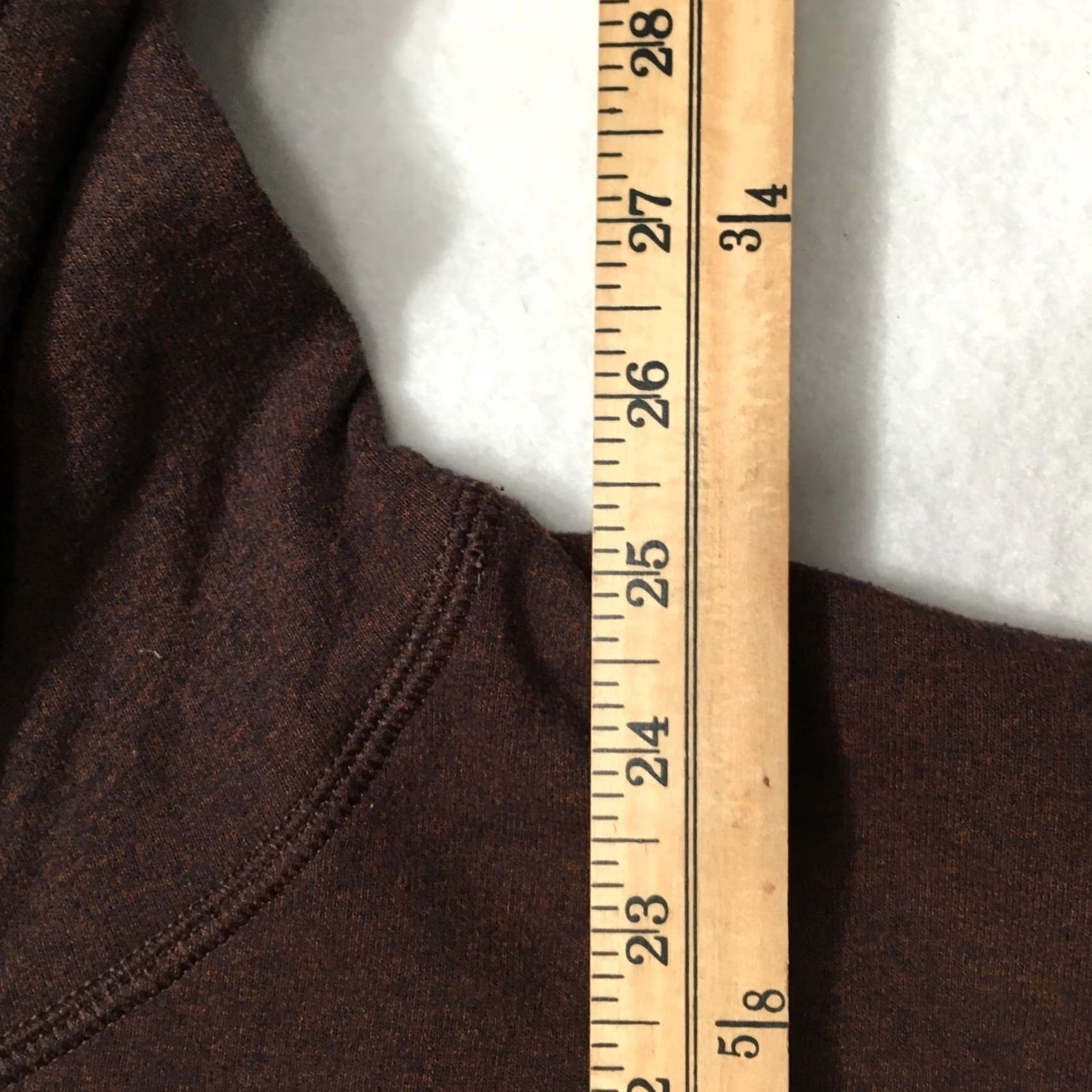 Gildan Colorado Hoodie Mens 2XL Pullover Fleece Sweatshirt BURGUNDY BROWN ripped Size US XXL / EU 58 / 5 - 7 Thumbnail
