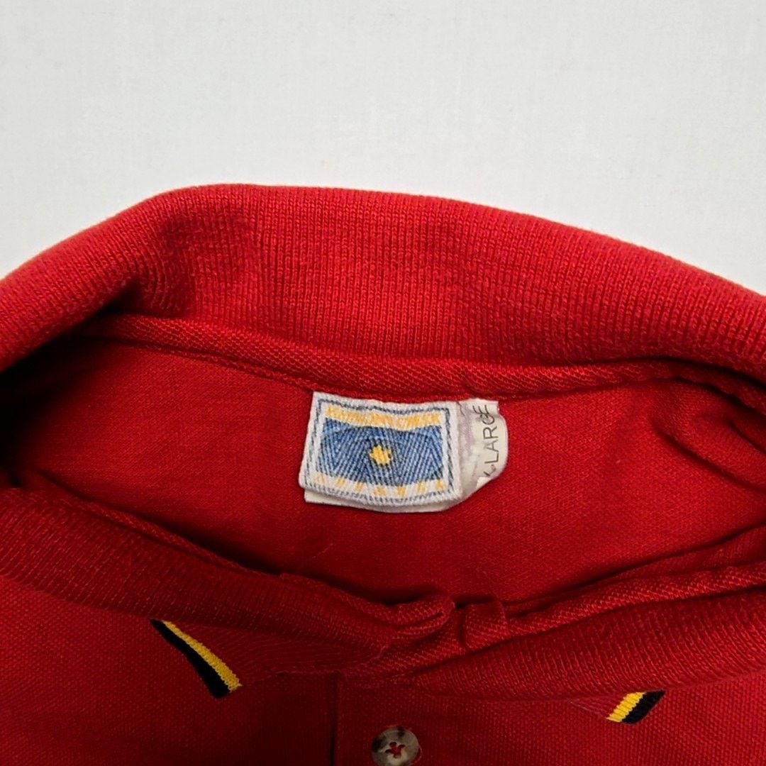Vintage Vintage Fire Rescue Polo Fire Chief Embroidery XL Red 90s Size US XL / EU 56 / 4 - 6 Thumbnail