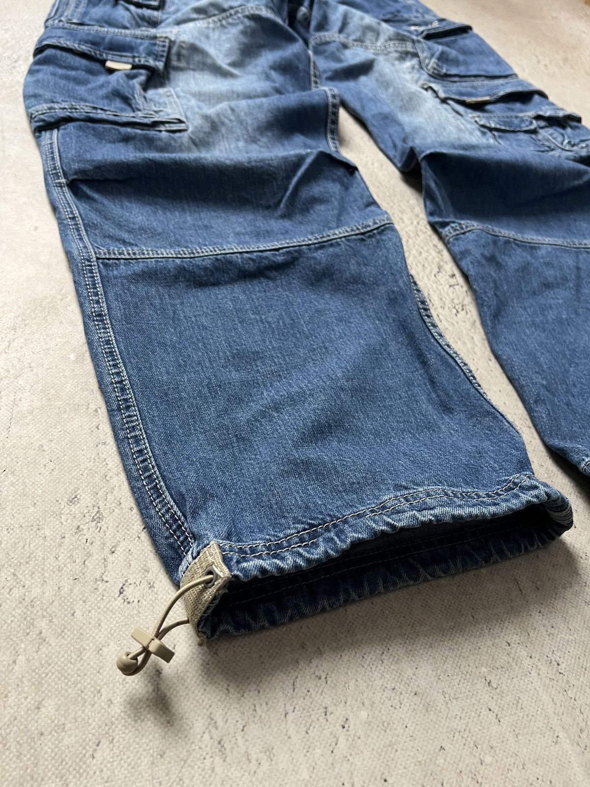 Jet Lag Japanese denim baggy wide leg jnco style cargo pants y2k Size US 34 / EU 50 - 4 Thumbnail