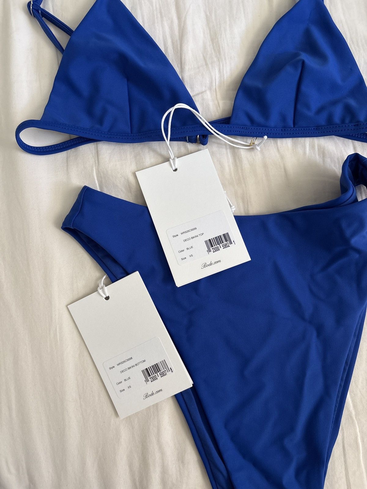 Bode Bode Blue Deco Bikini Swim Set Size ONE SIZE - 7 Thumbnail