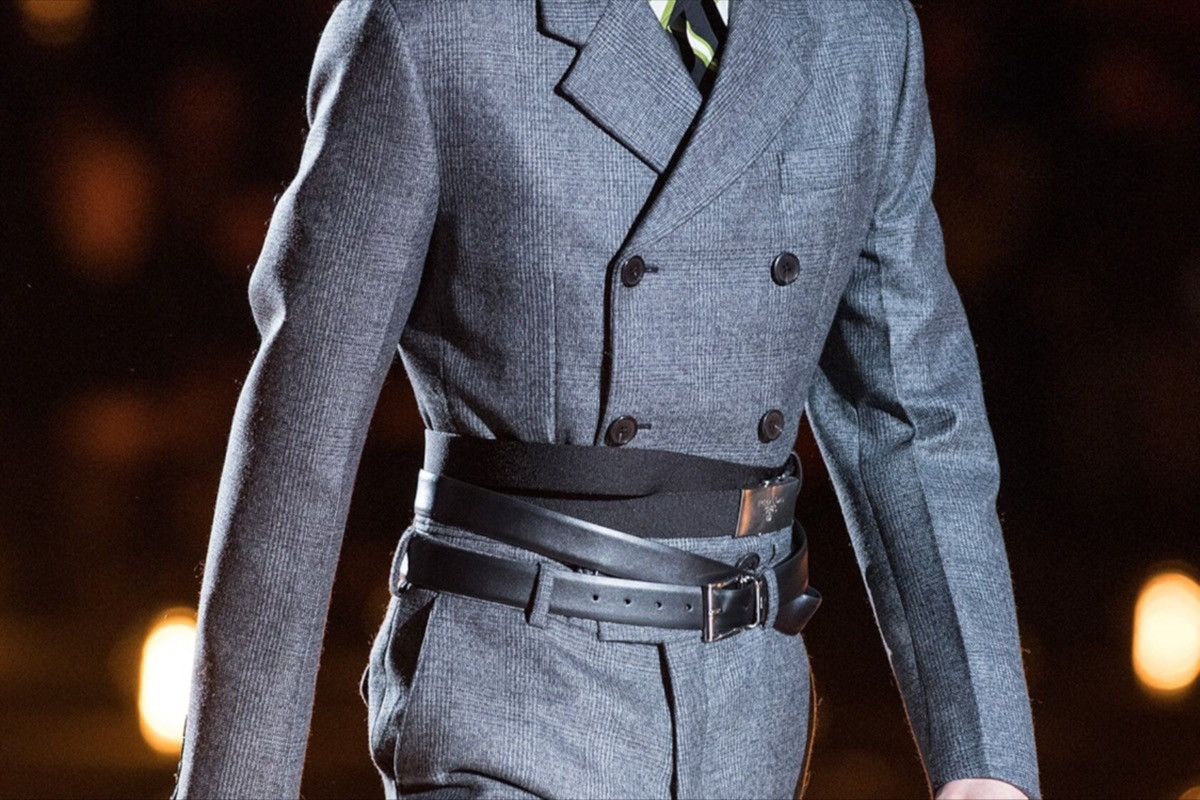 Prada Prada runway nylon double belt 190cm Size 34 - 1 Thumbnail