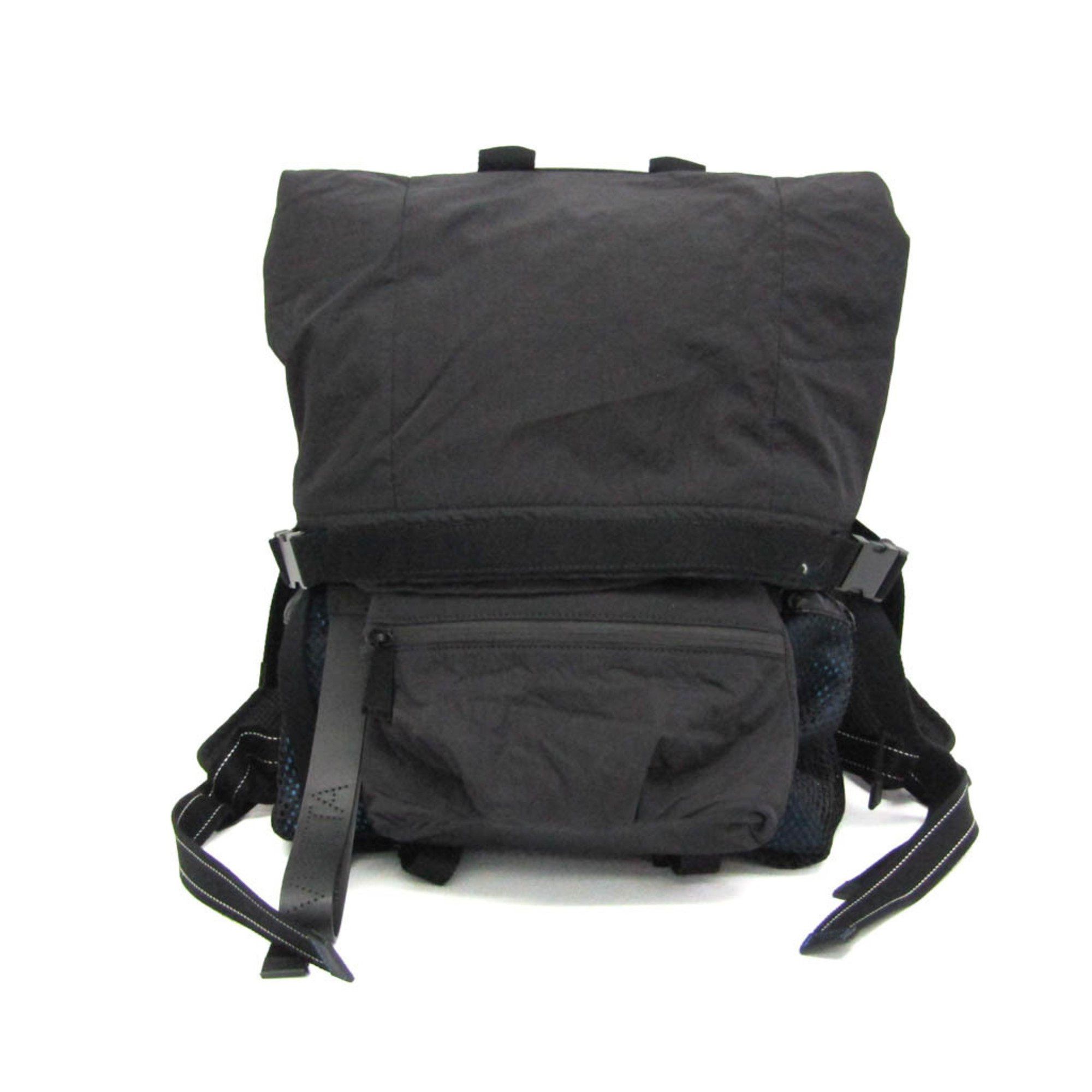 Bottega Veneta 571596 Men's NylonPolyester Backpack BlackBlue