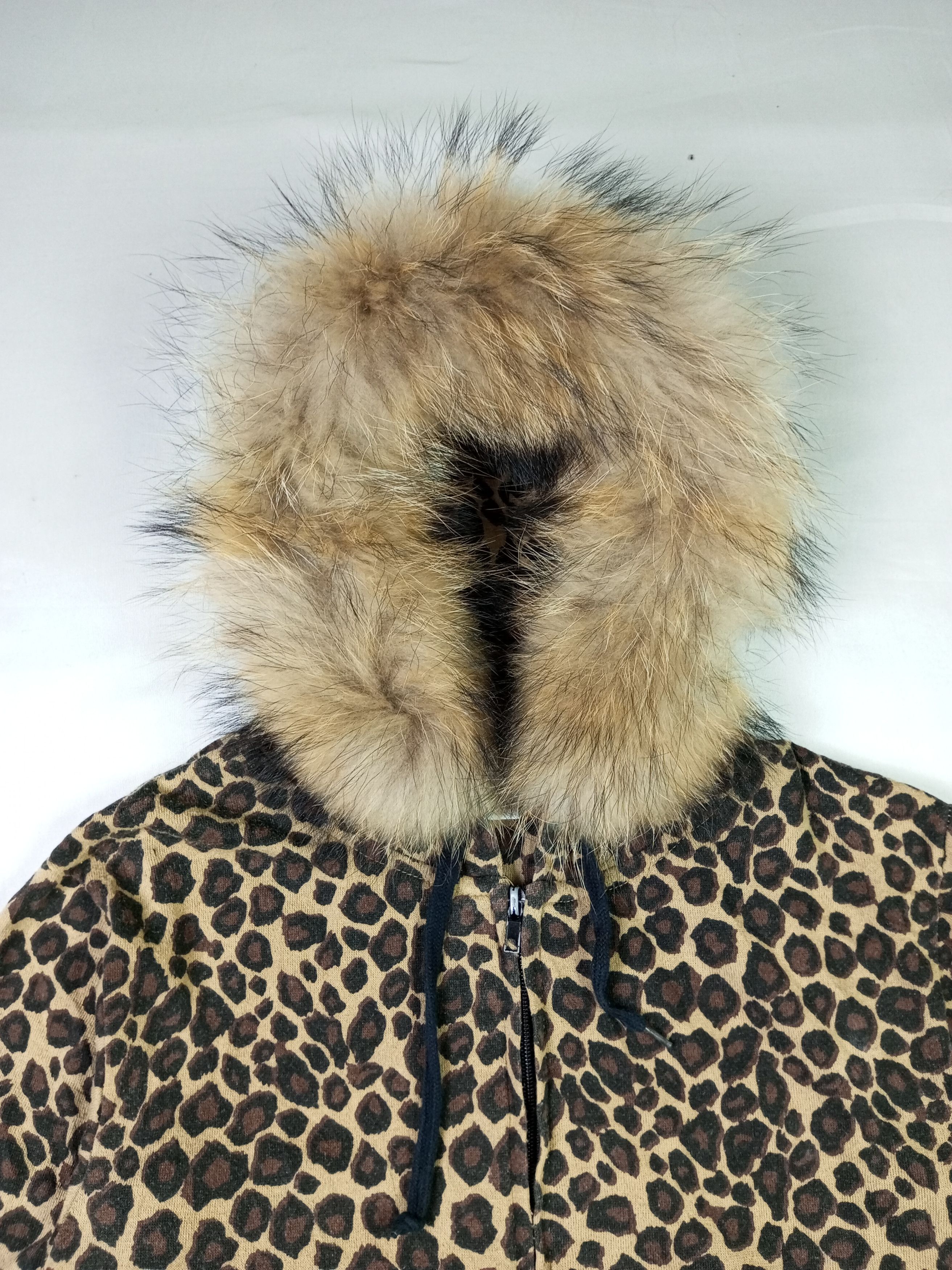 Japanese Brand Shock Nine Leopard Fur Cat Ear Hoodie Zipper Sweatshirt Size US M / EU 48-50 / 2 - 5 Thumbnail