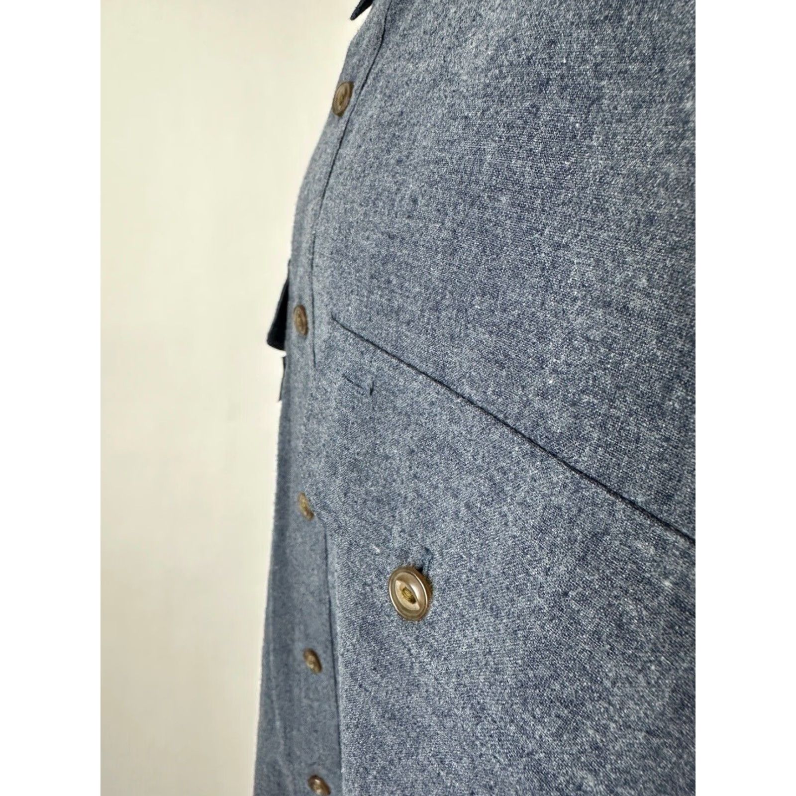 Bugle Boy VTG Bugle Boy Work Shirt Men L Navy Long Sleeve Button Down Minimal Retro Size US L / EU 52-54 / 3 - 6 Thumbnail