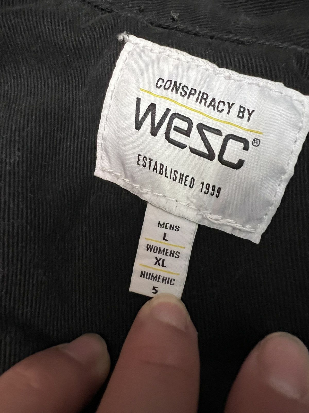 WeSC Wesc Black Denim Jacket Size L Size US L / EU 52-54 / 3 - 6 Thumbnail