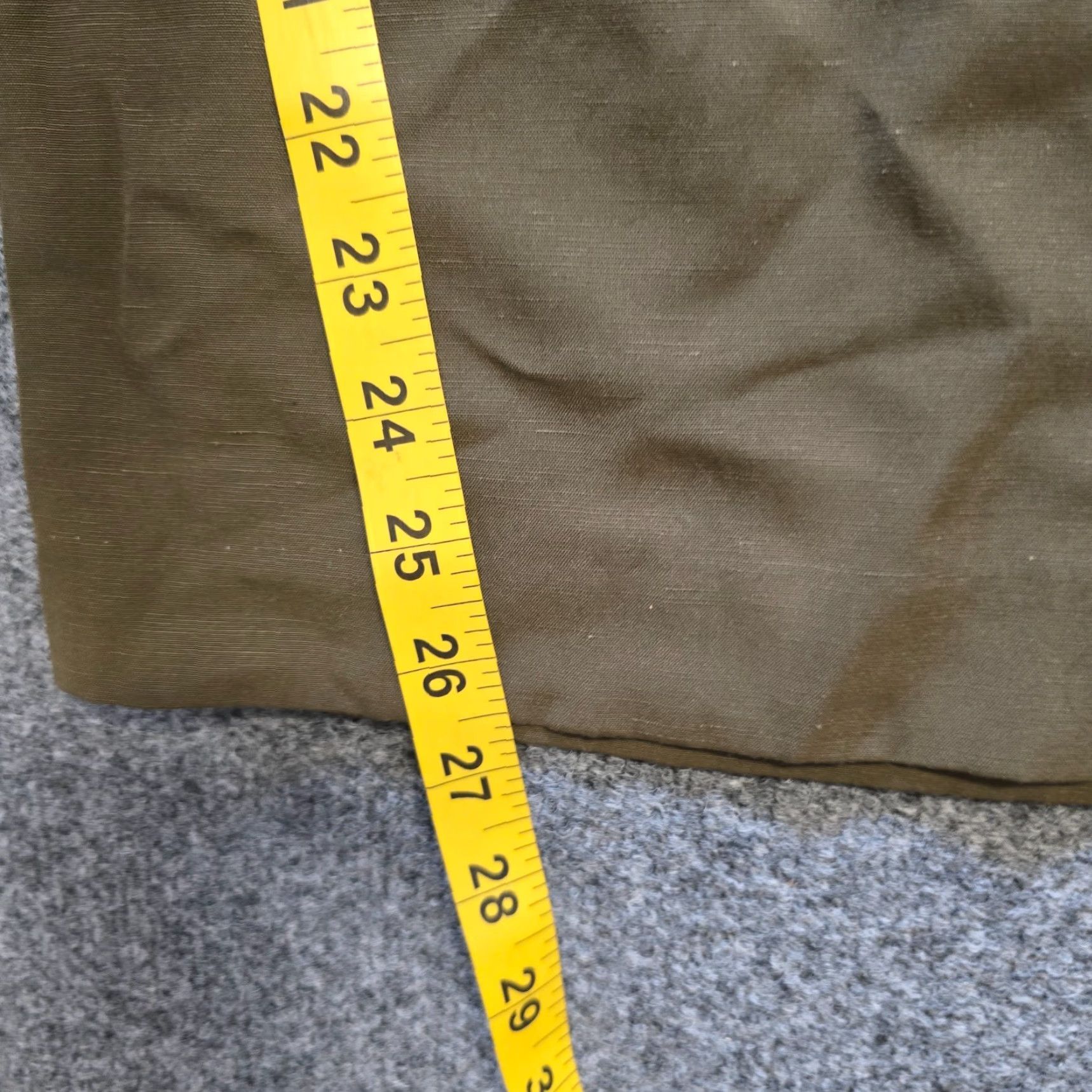Talbots Talbots Pants Womens Large Brown Green Linen Blend Wide Leg Pull On Pockets Regular Inseam 26 in Dress Pants Mens Womens Boys Girls Size 25" / US 0 / IT 36 - 7 Thumbnail