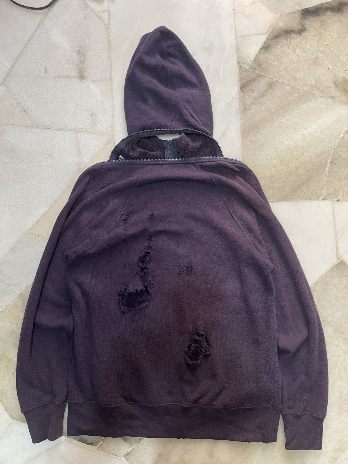 Final Home 90s Final Home Distressed Zipper Hoodie A2 Size US M / EU 48-50 / 2 - 11 Thumbnail