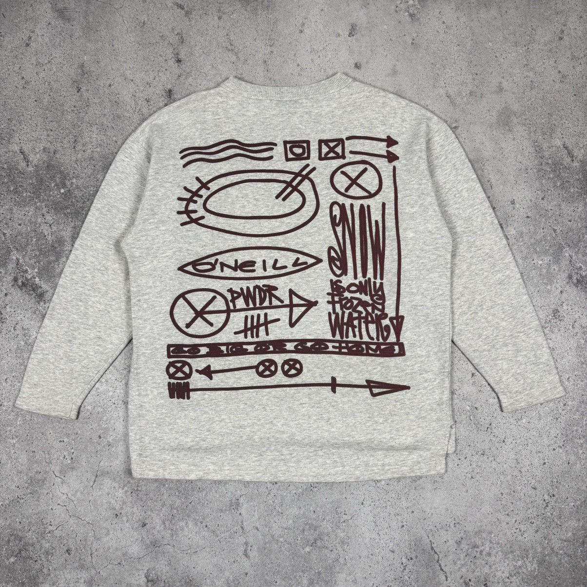 O'Neill × Vintage Crazy Vintage Oneill Big Logo Sweatshirt Size US M / EU 48-50 / 2 - 1 Thumbnail