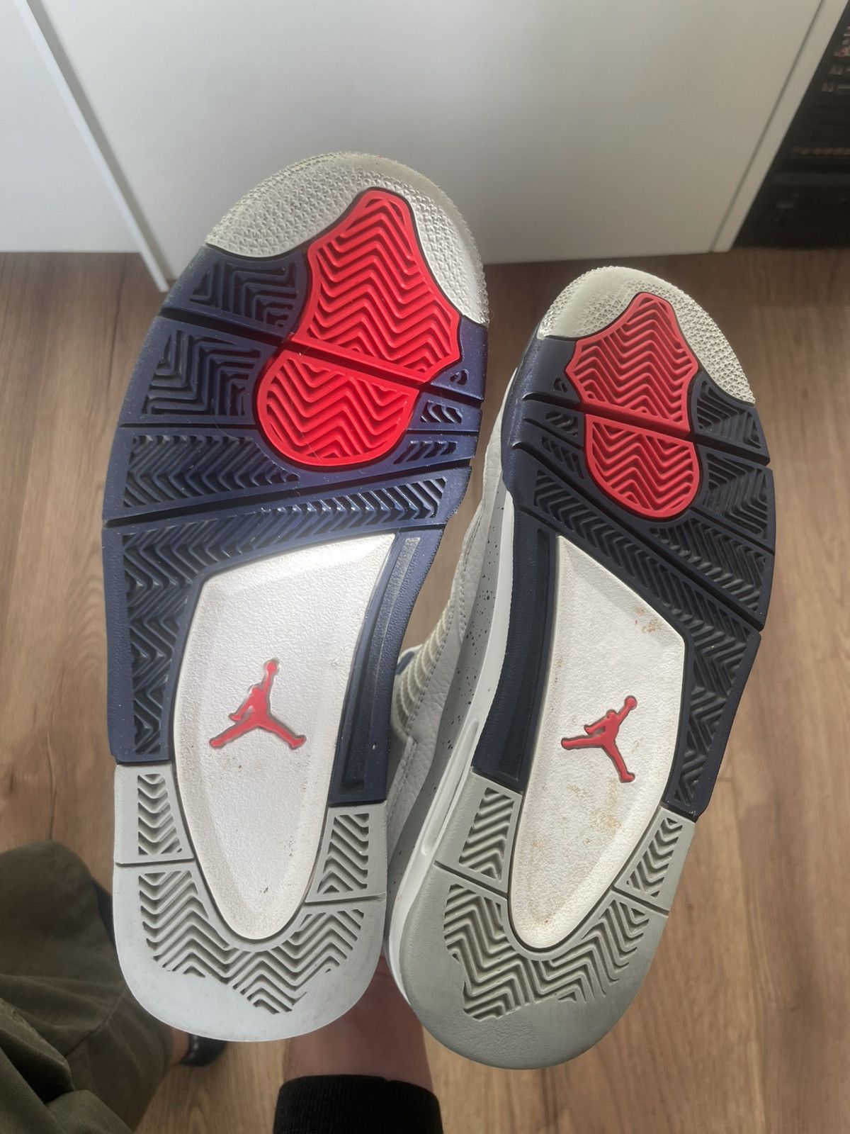 Jordan Brand Jordan 4 White Midnight Navy Size US 6.5 / EU 39-40 - 5 Thumbnail