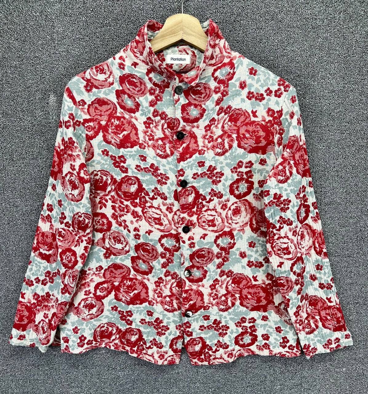 Issey Miyake Vintage Issey Miyake Plantation Flowers Button Up Flannel Size M / US 6-8 / IT 42-44 - 1 Thumbnail