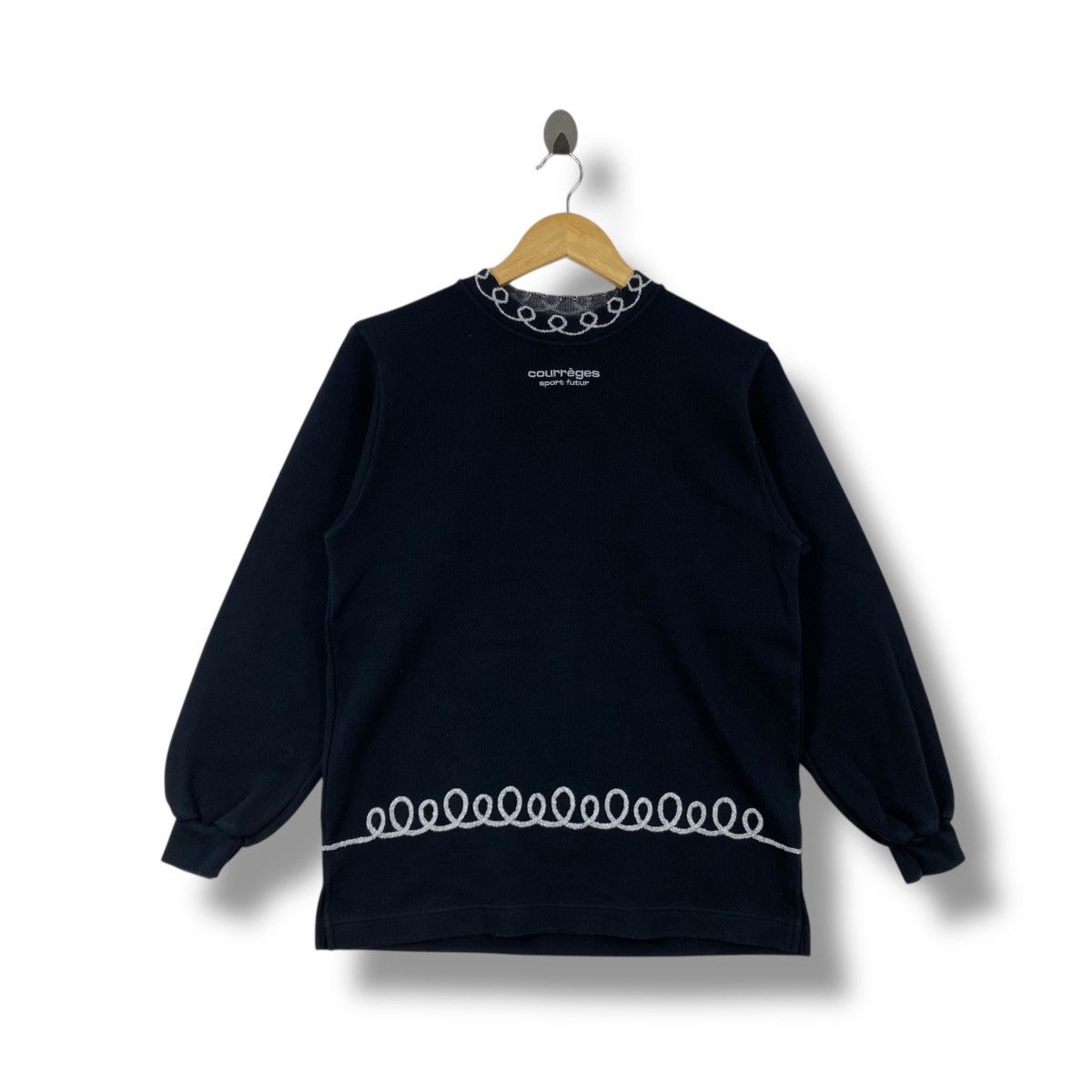 Vintage COURREGES SPORT FUTUR Embroidery Logo Women