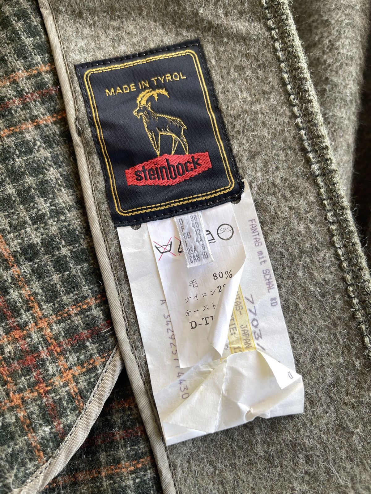 Vintage Vintage 70s Steinbock Wool Poncho Size M / US 6-8 / IT 42-44 - 15 Thumbnail