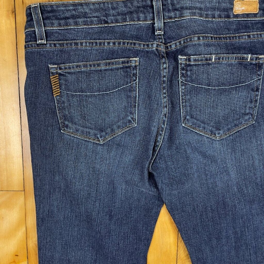 Paige PAIGE Denim Heights Y2K Jeans Straight Leg Medium wash sz 31 Size 31" - 4 Thumbnail