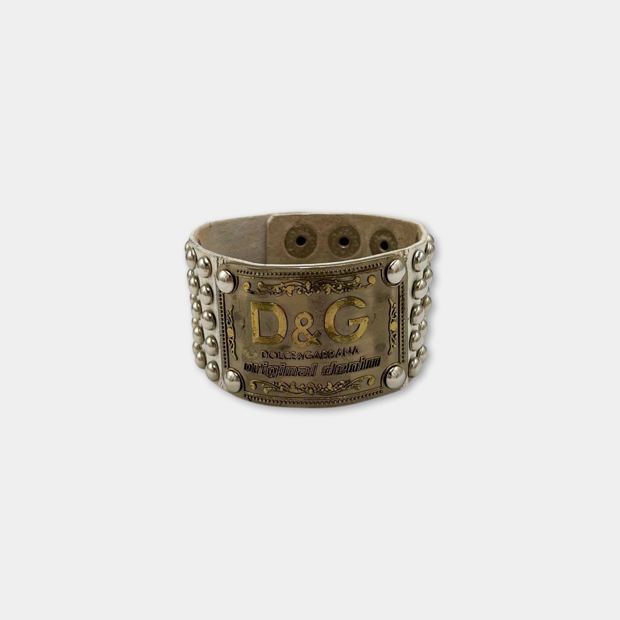 Dolce & Gabbana Dolce & Gabbana Vintage White Leather Western-Rock Bracelet Size ONE SIZE - 3 Thumbnail
