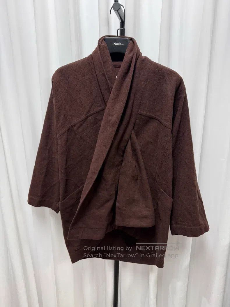 Issey Miyake Issey Miyake Scarf collar wool cardigan Size M / US 6-8 / IT 42-44 - 5 Thumbnail