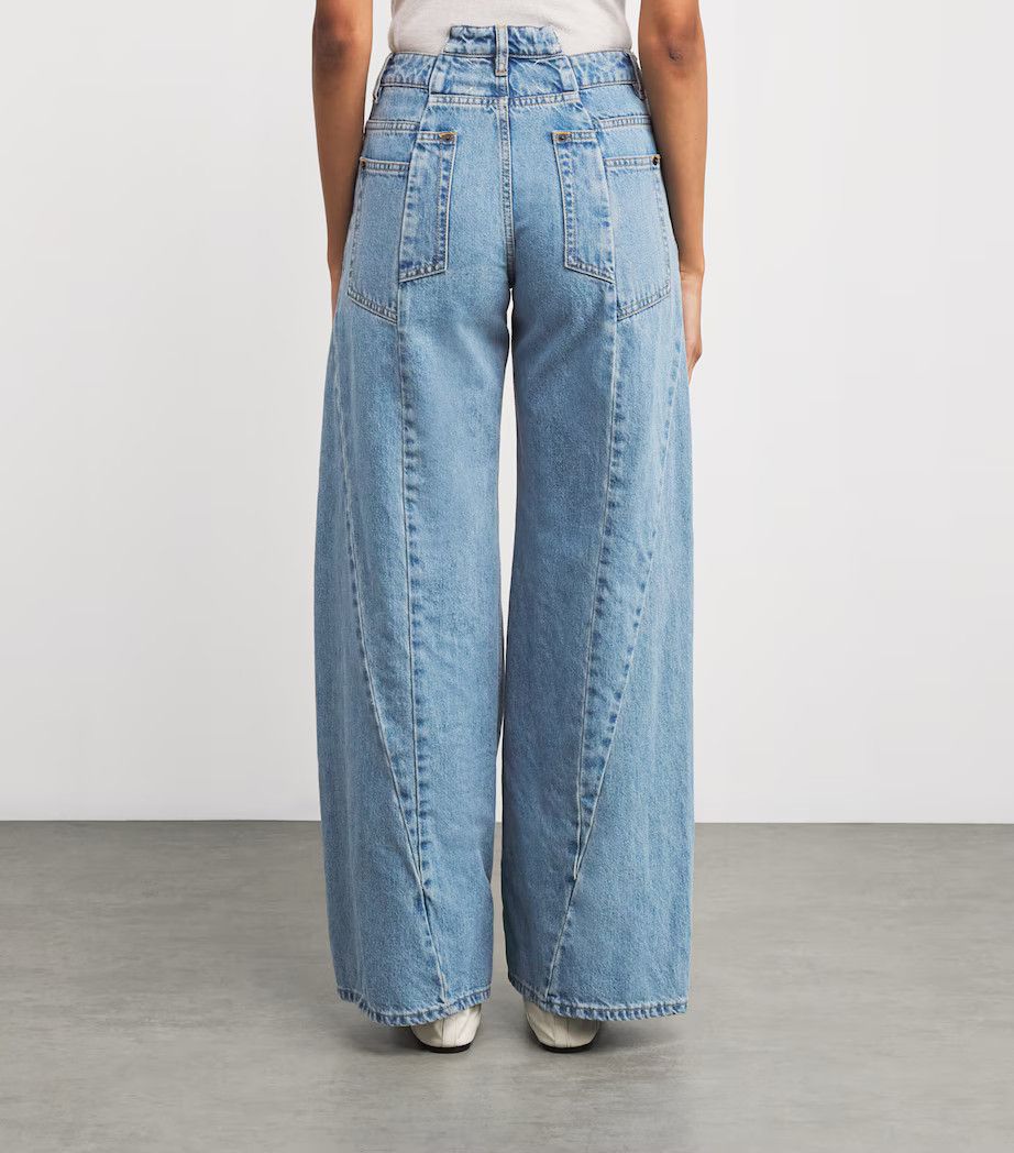 Maison Margiela oc11z0925 Cut-Out-Waist Straight Jeans in Blue Size 34" / US 12 / IT 48 - 3 Thumbnail
