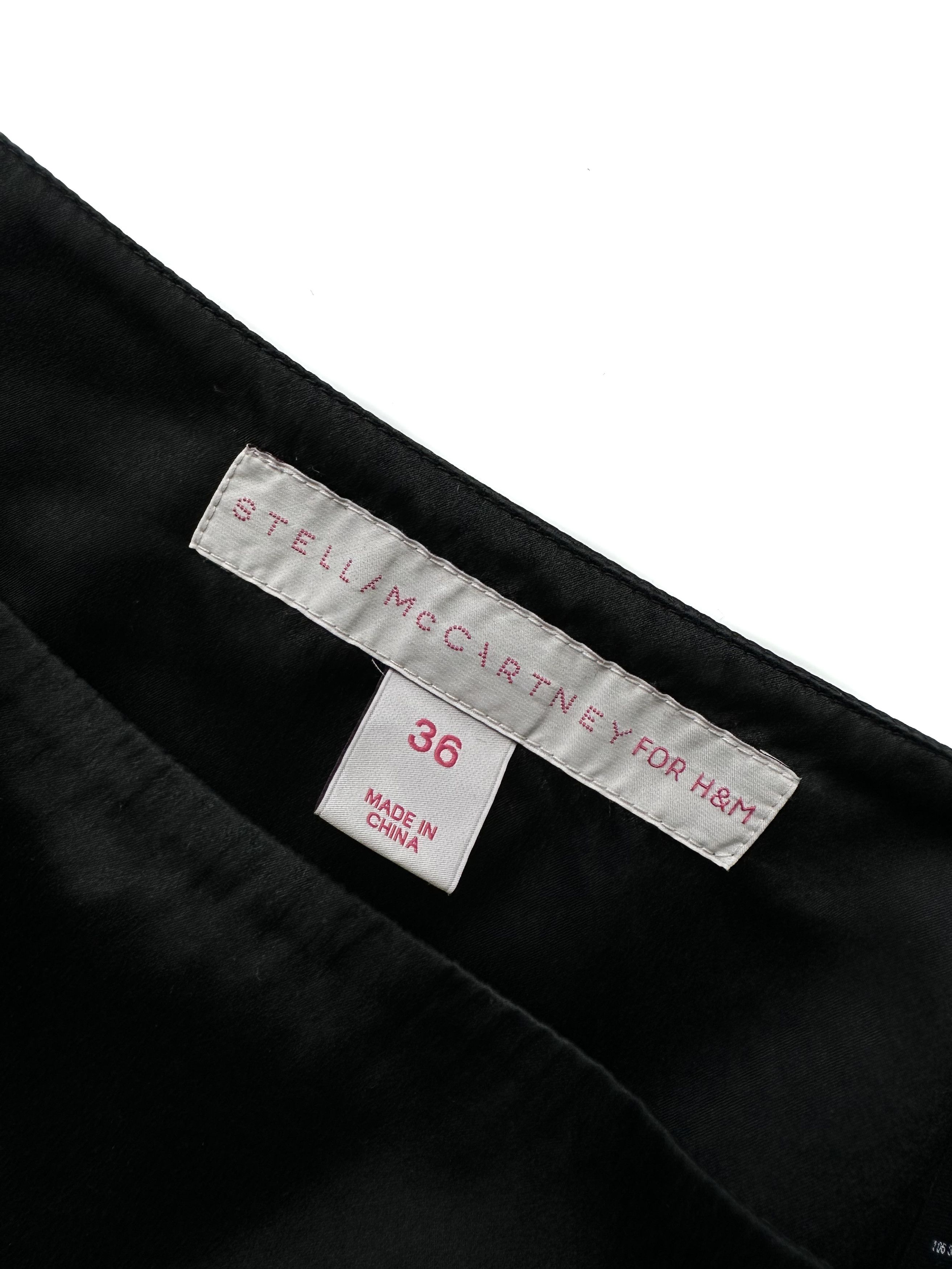 H&M × Stella McCartney Stella McCartney × H&M black silk skirt Size 26" / US 2 / IT 38 - 2 Thumbnail