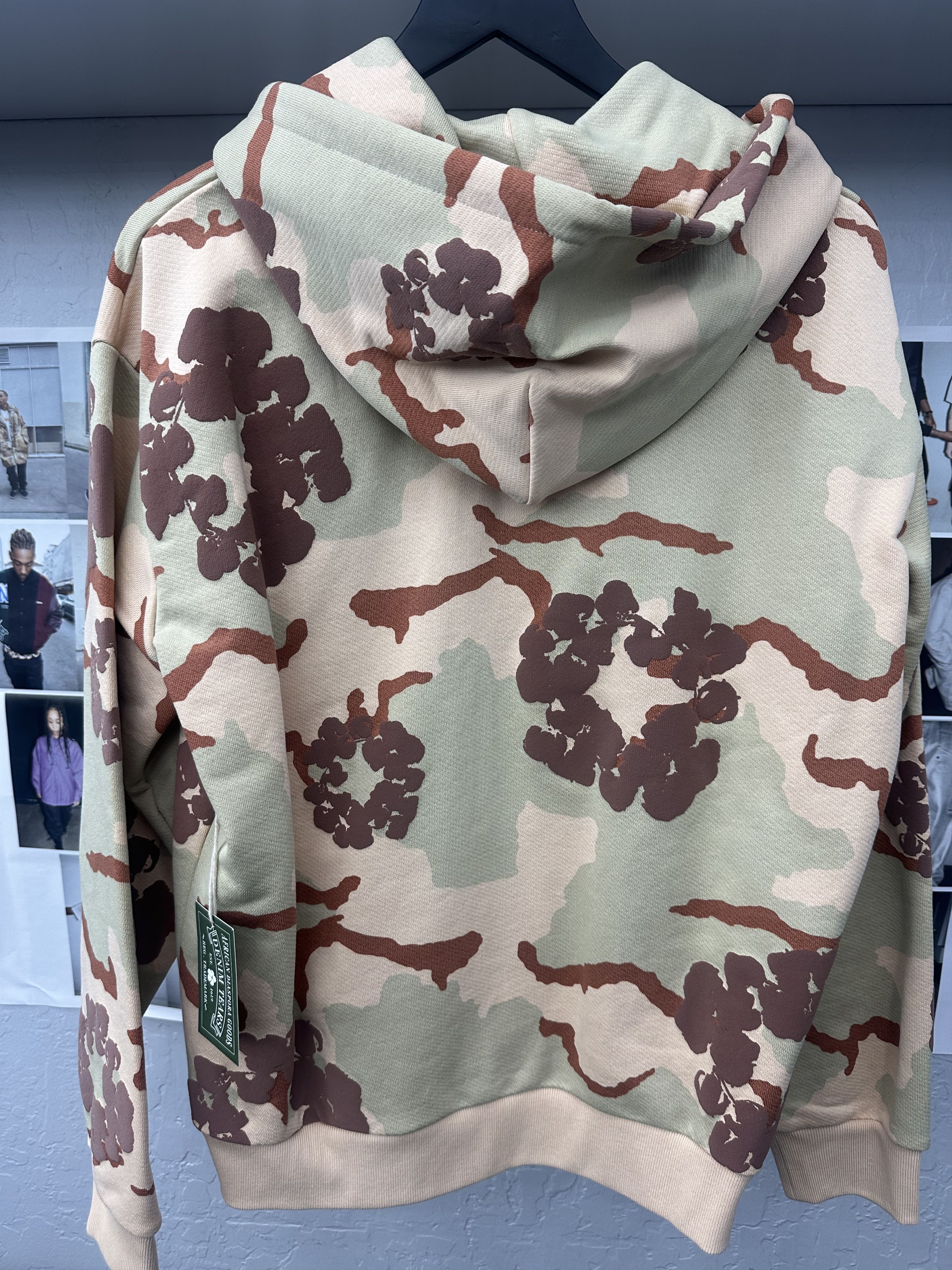 DENIM TEARS Denim Tears Camouflage Zip Up Hoodie Tan Size US M / EU 48-50 / 2 - 2 Thumbnail