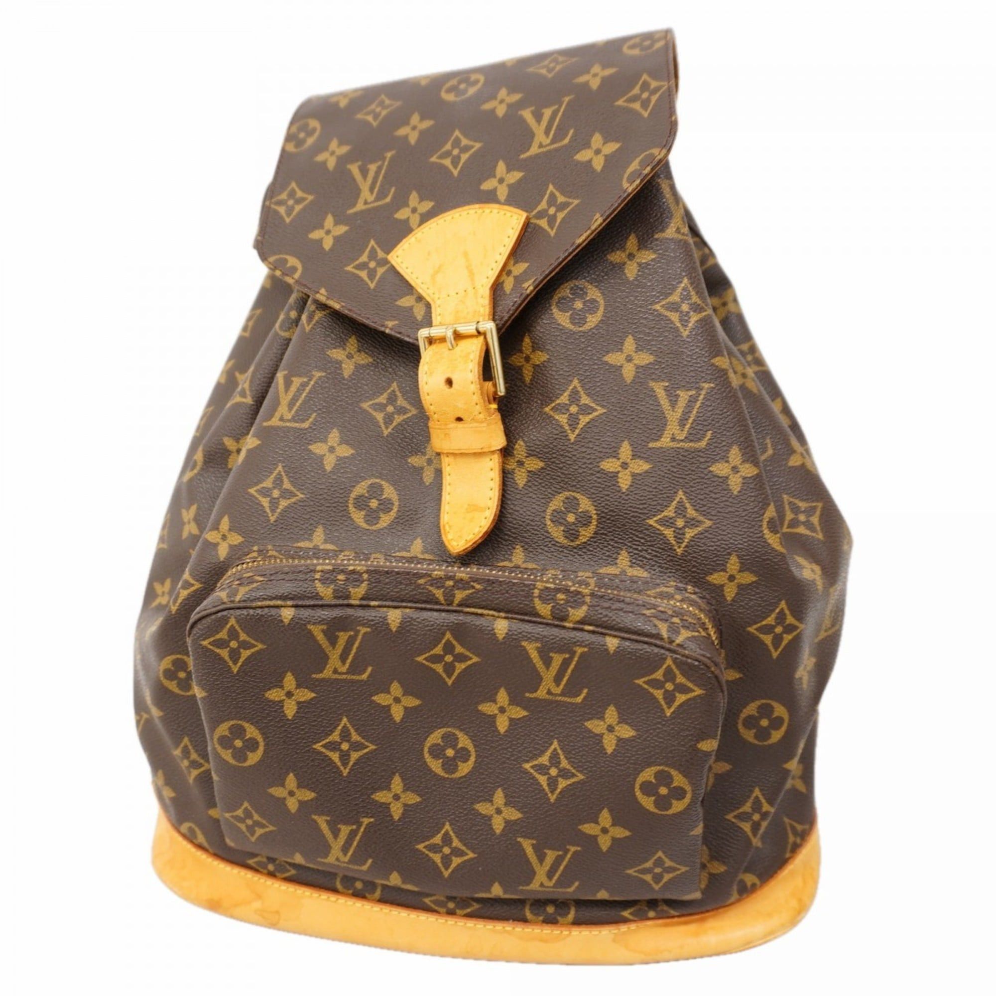 Louis Vuitton Monogram Montsouris GM Backpack M51135 Brown Women's