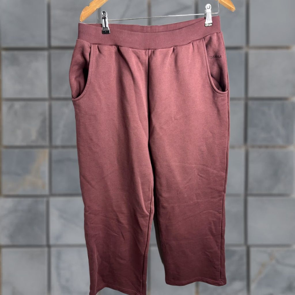 Vintage Adanola Sweatpants Womens M Pink Straight Leg Elastic Waist Lounge Pockets Size 24" / US 00 / IT 34 - 1 Thumbnail