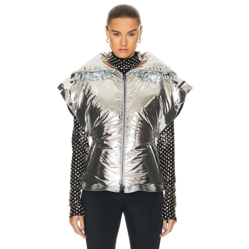 Tom Ford o1loc1c0924 CS1231 Down Fitted Jacket in Silver Size XS / US 0-2 / IT 36-38 - 3 Thumbnail