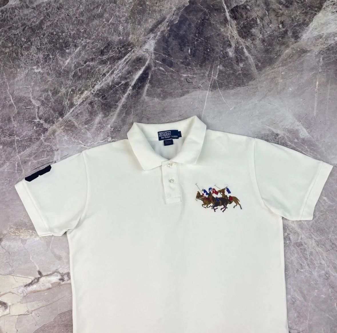 Designer × Polo Ralph Lauren POLO RALPH LAUREN Men's Classic Fit Triple Pony Embroidered Size US L / EU 52-54 / 3 - 9 Thumbnail