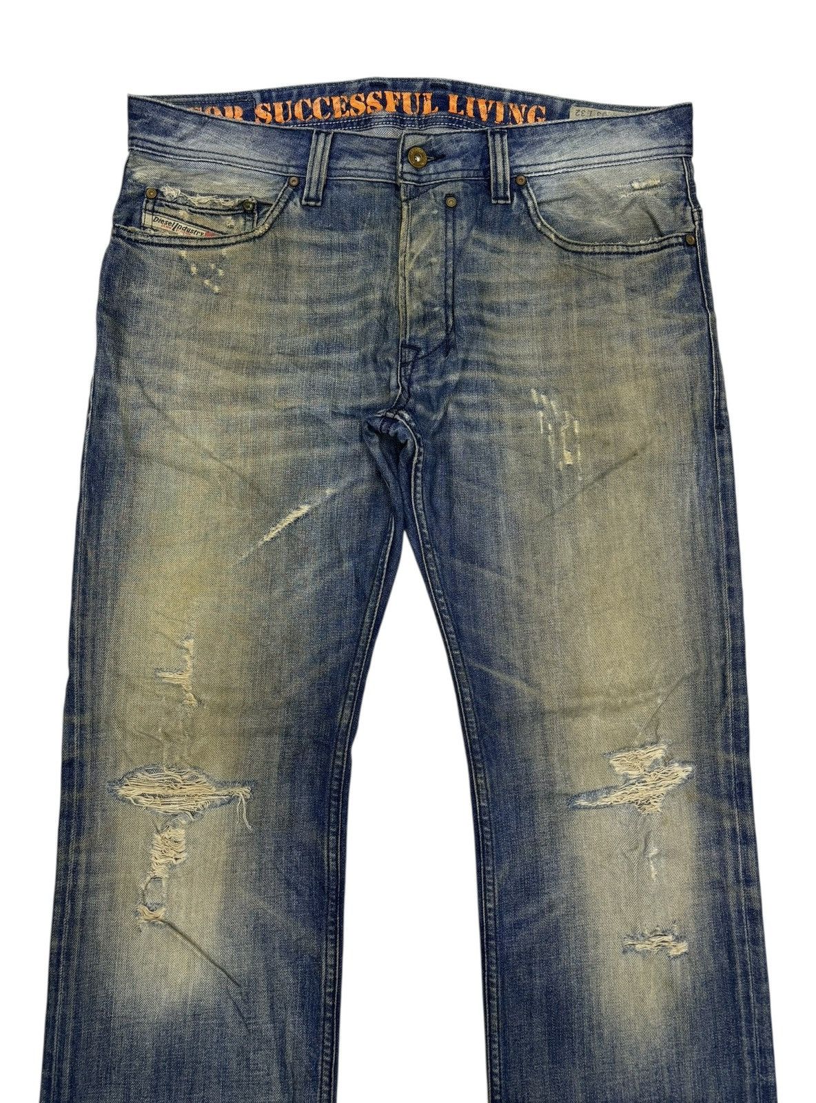 Diesel Diesel Rusty Thrashed Ripped Distressed Denim Jean Size US 36 / EU 52 - 7 Thumbnail