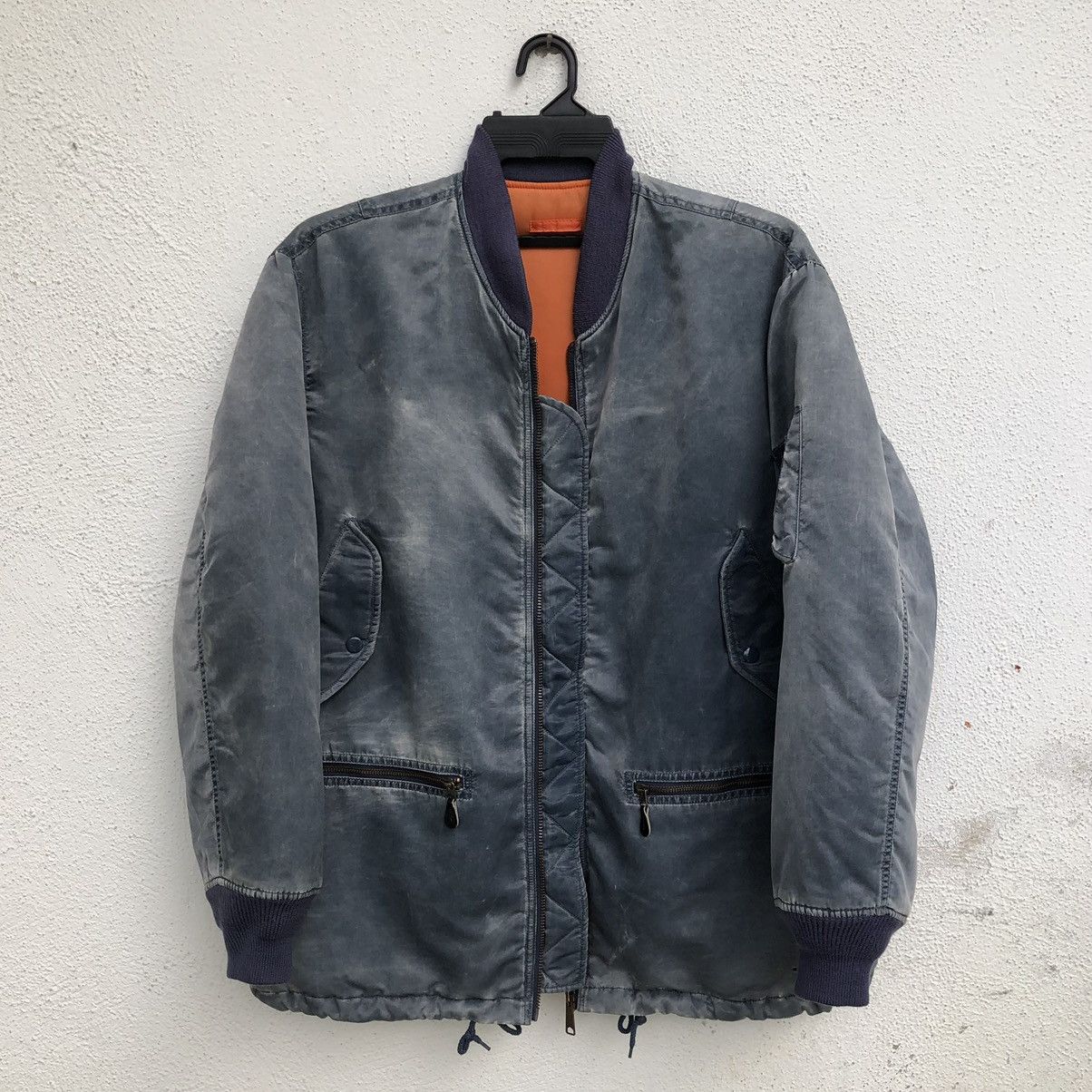 Vintage Vintage Air Force Sun Faded Intermedjate Ma-1 Parka Jacket Size US L / EU 52-54 / 3 - 1 Thumbnail