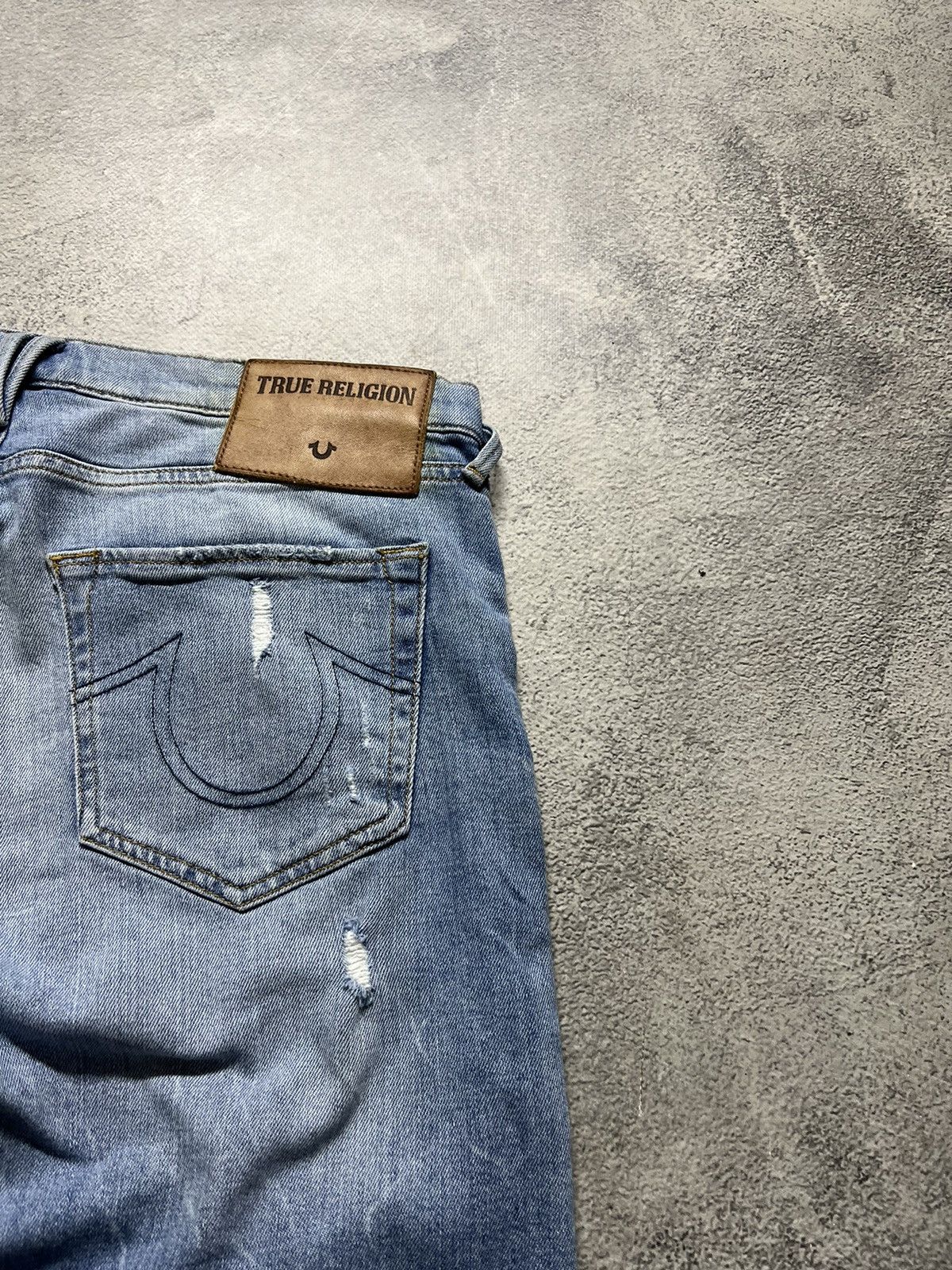 True Religion × Vintage Vintage Y2k True Religion 💙 Blue Denim Jeans 00’s Size 31" - 6 Thumbnail