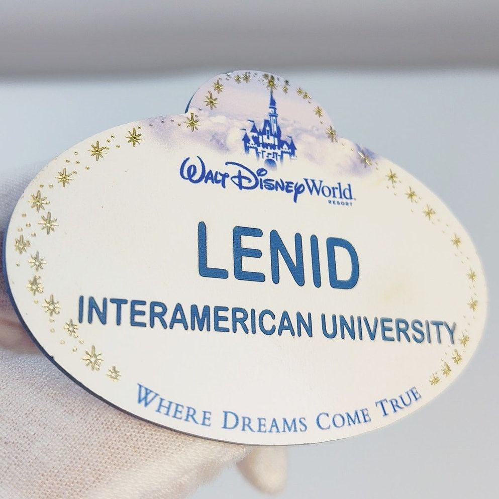 Disney Disney Parks Cast Member Badge Lendi White Gold Stars Size ONE SIZE - 4 Thumbnail