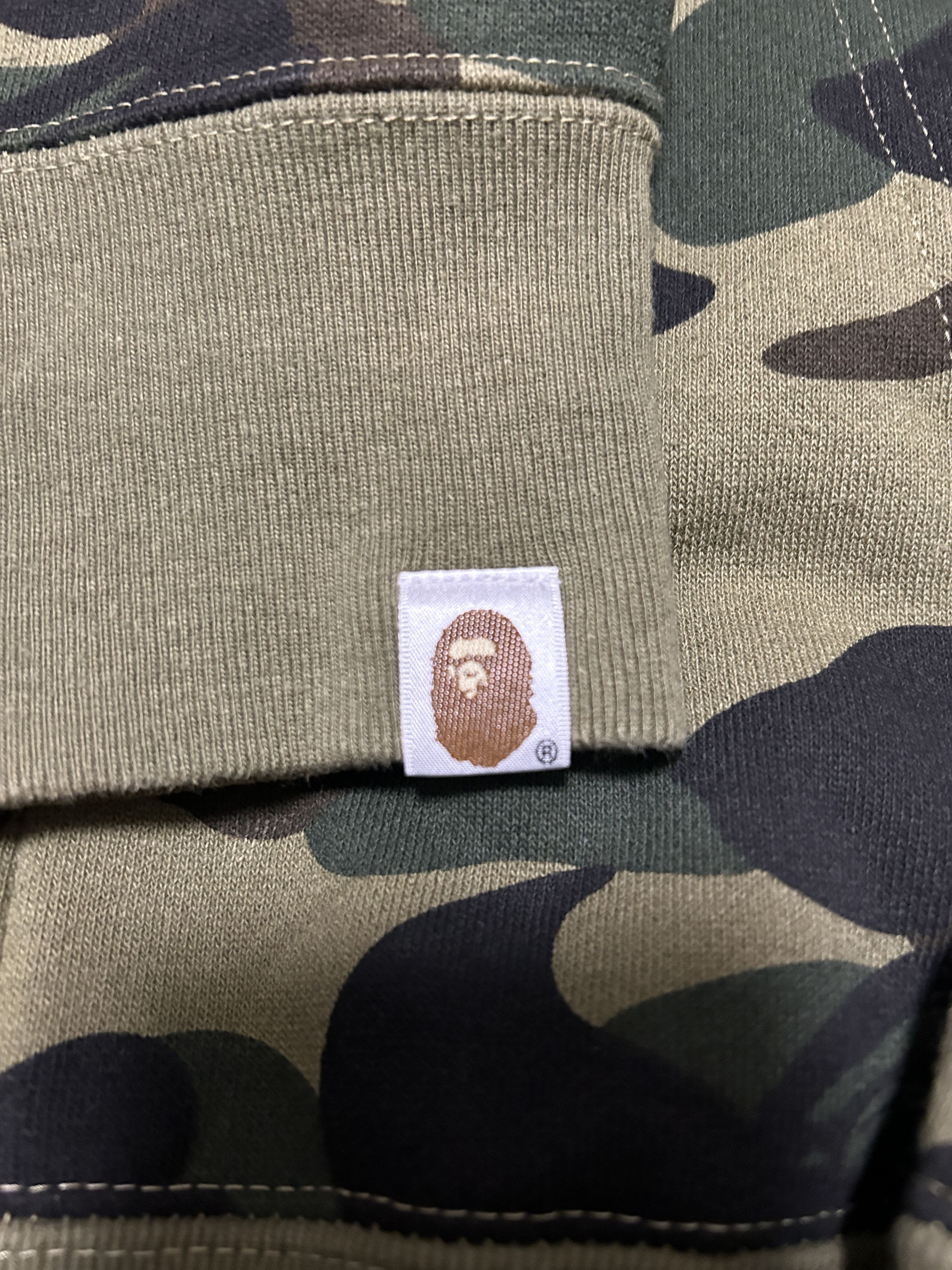 Bape Bape 1st Camo Green Spell Out Full Zip Hoodie Size US S / EU 44-46 / 1 - 6 Thumbnail